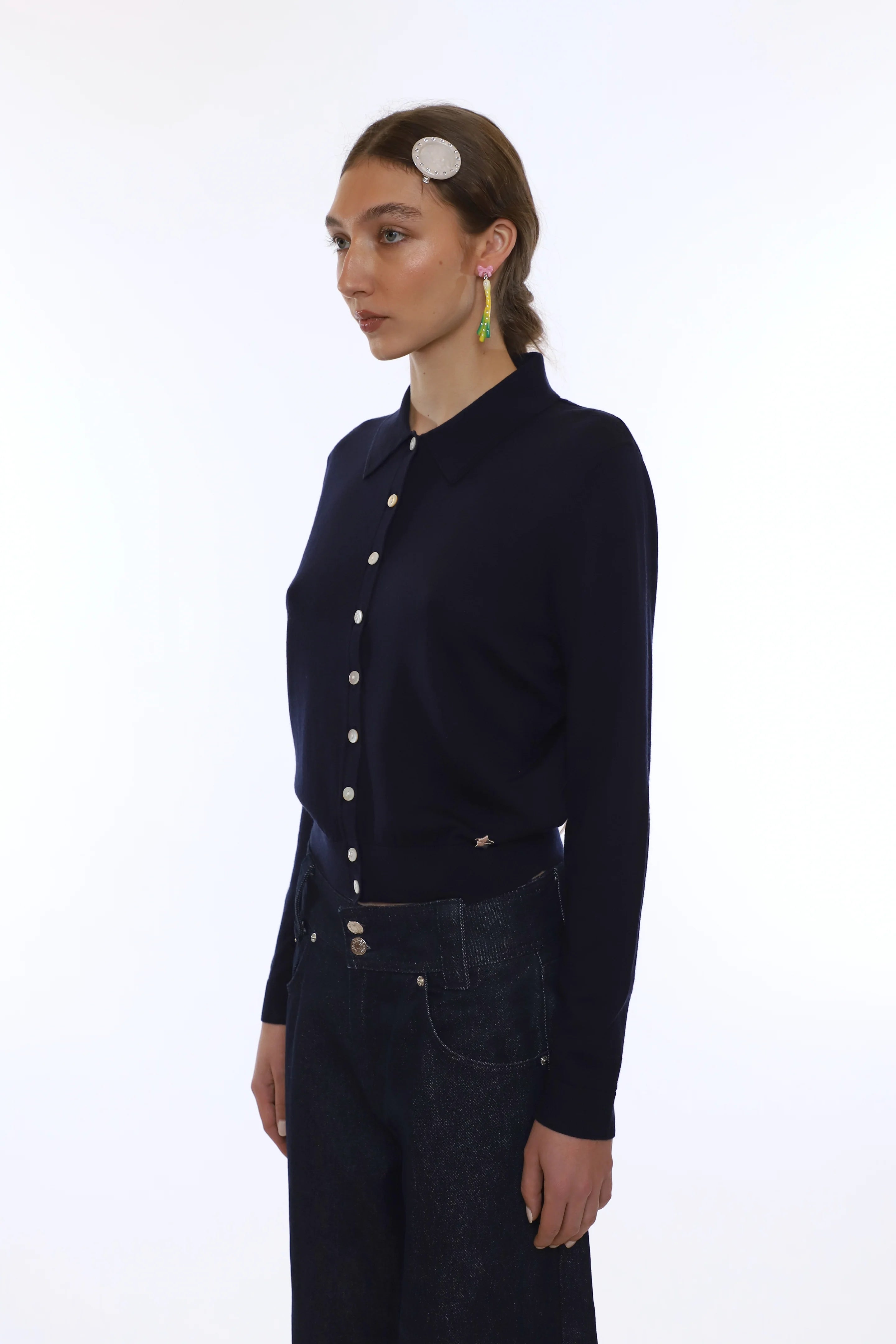 LEY CARDIGAN - NAVY