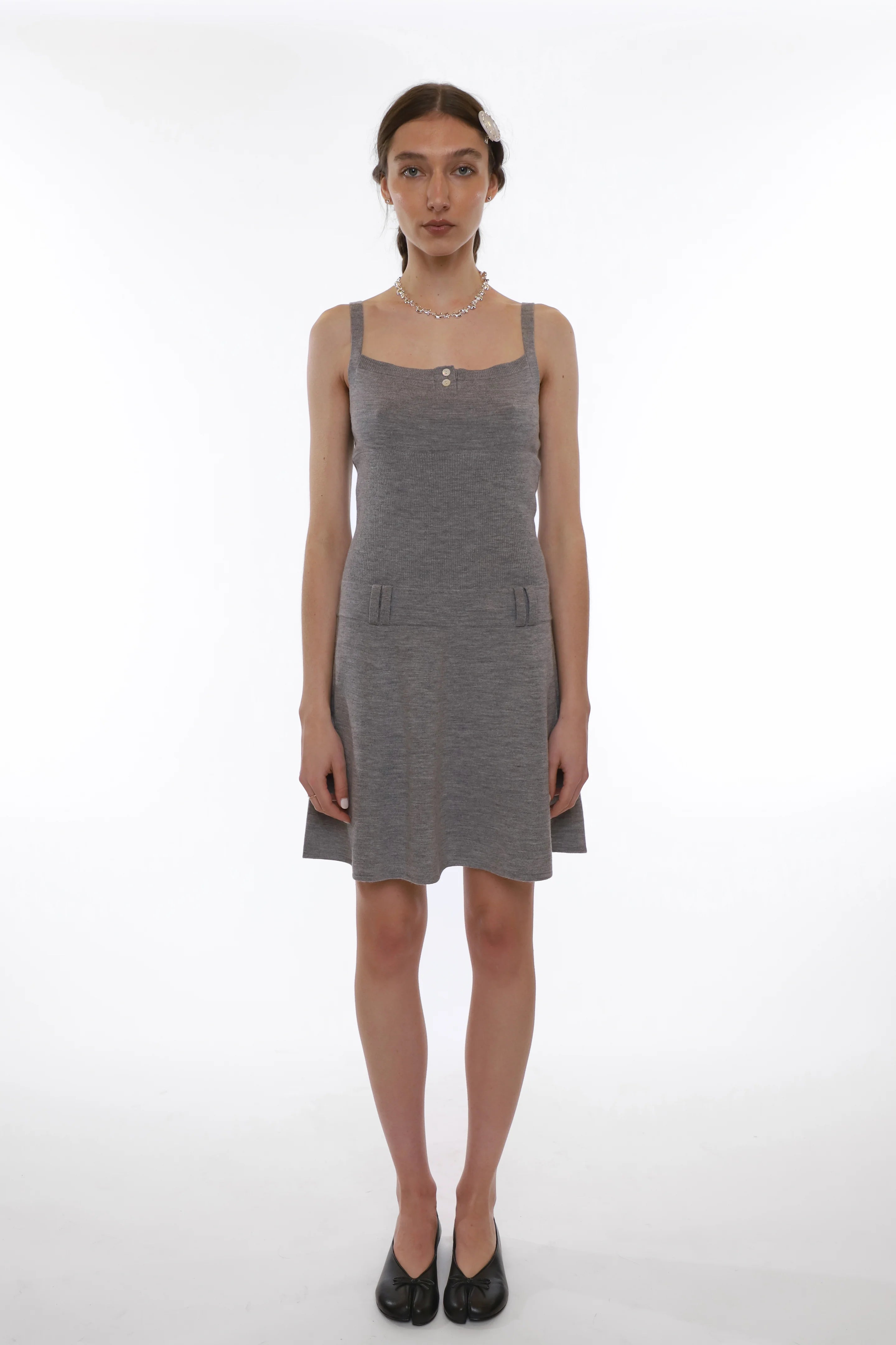 GLACE DRESS - CHARCOAL