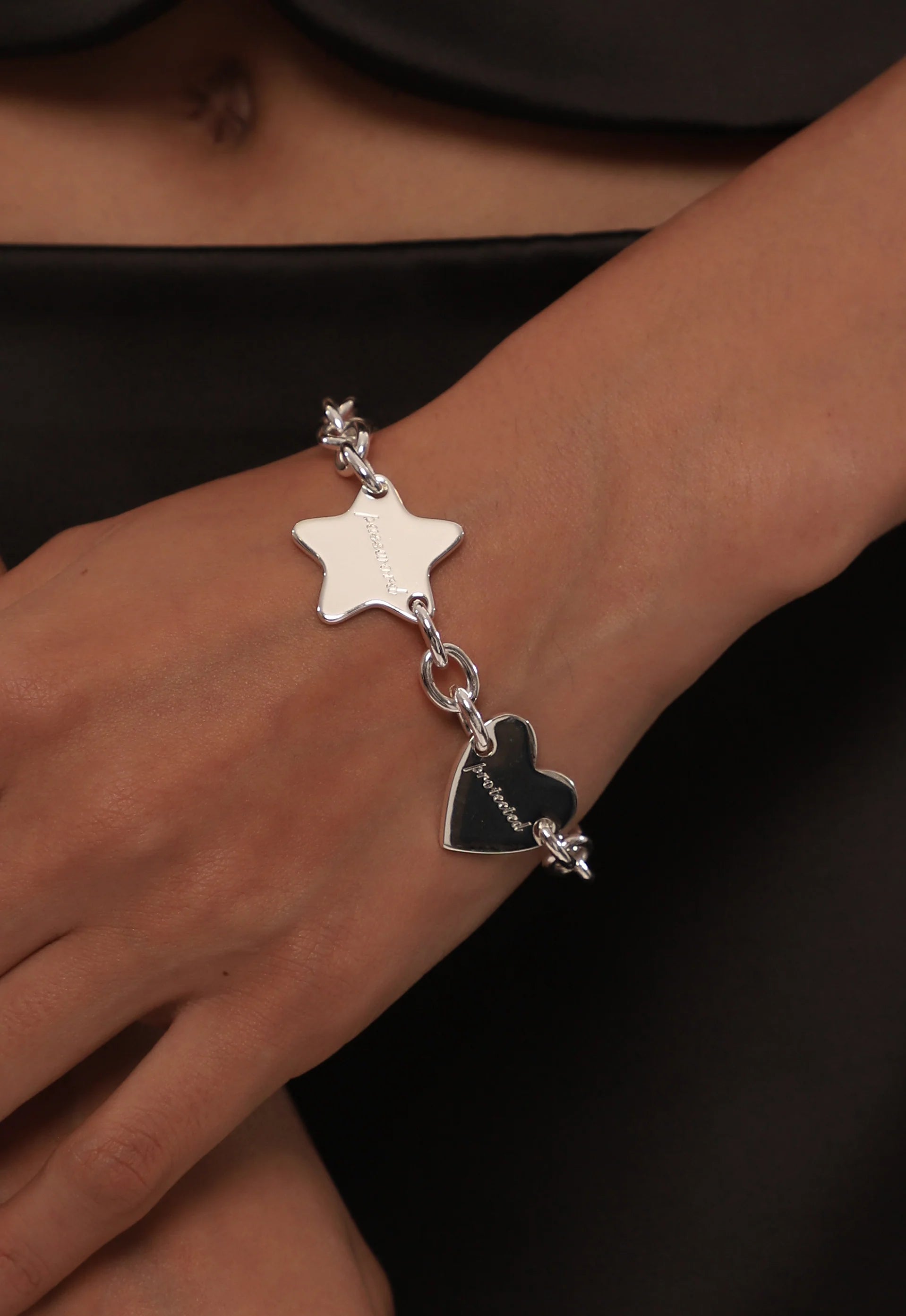 PASSWORD PROTECTED  BRACELET - SILVER