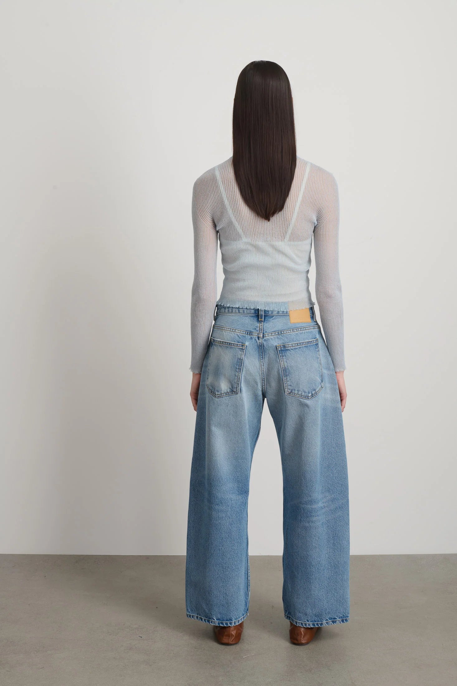 SHEER CARDIGAN - PALE BLUE