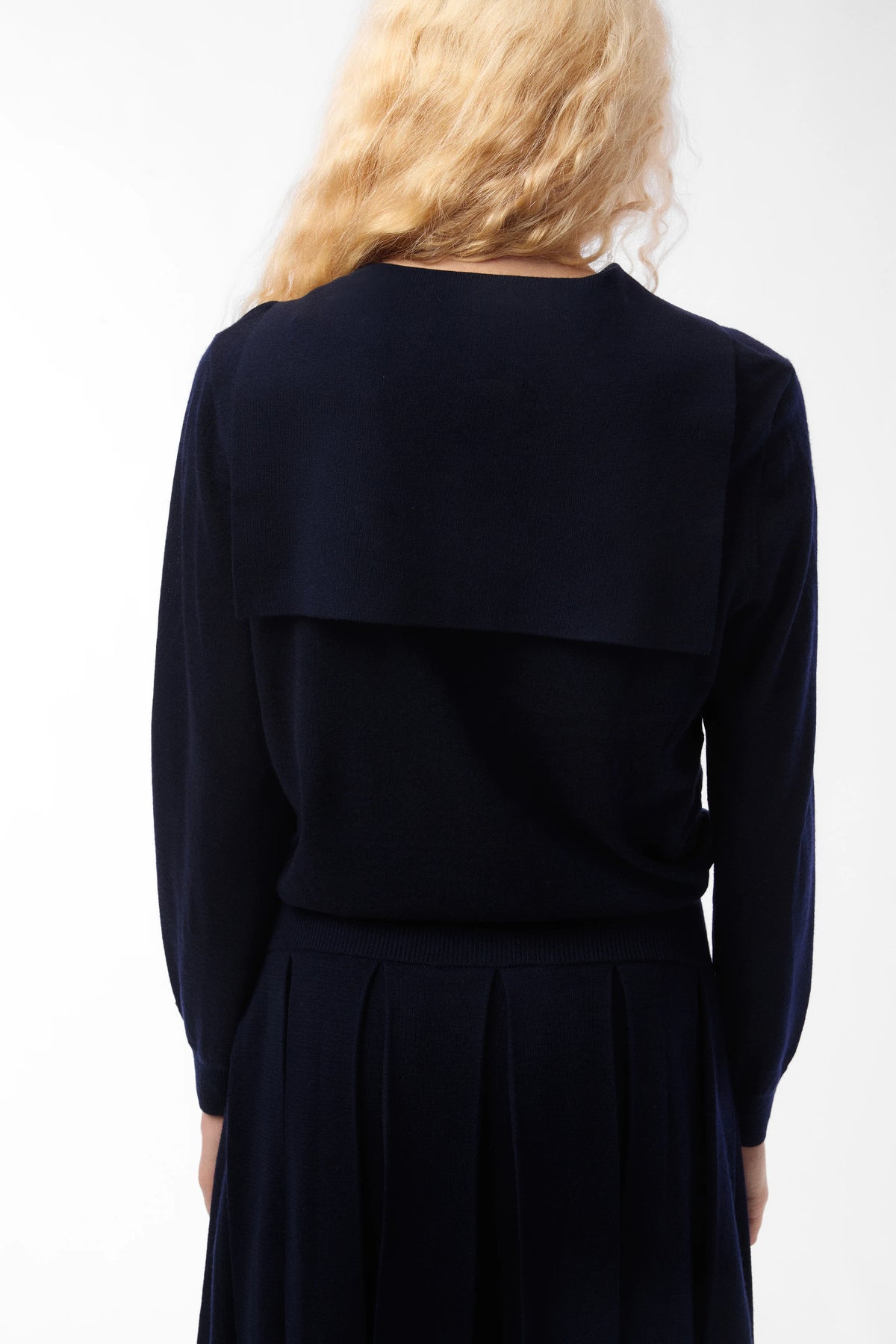 SHORTCAKE KNIT DRESS - NAVY