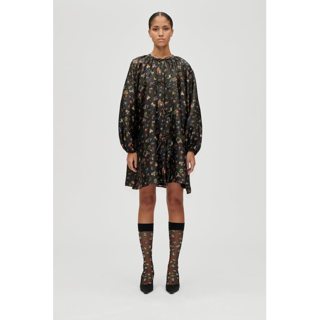 VOLUMINOUS BOW DRESS - MAGNOLIA GARDEN