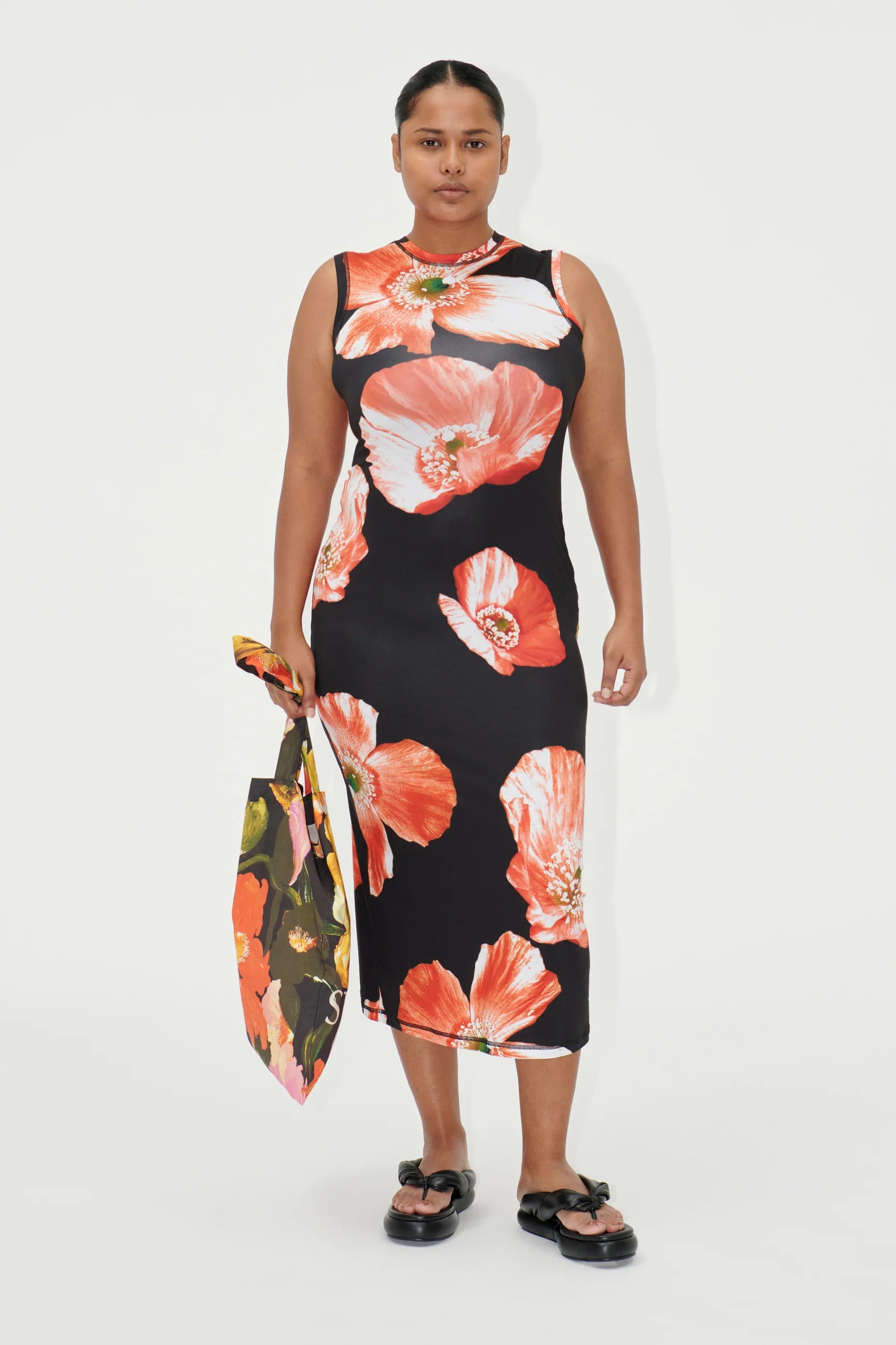 DANYA DRESS - OPIUM POPPIES