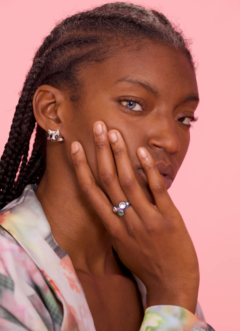 FLORENCE RING - SOFT BLUE MULTI