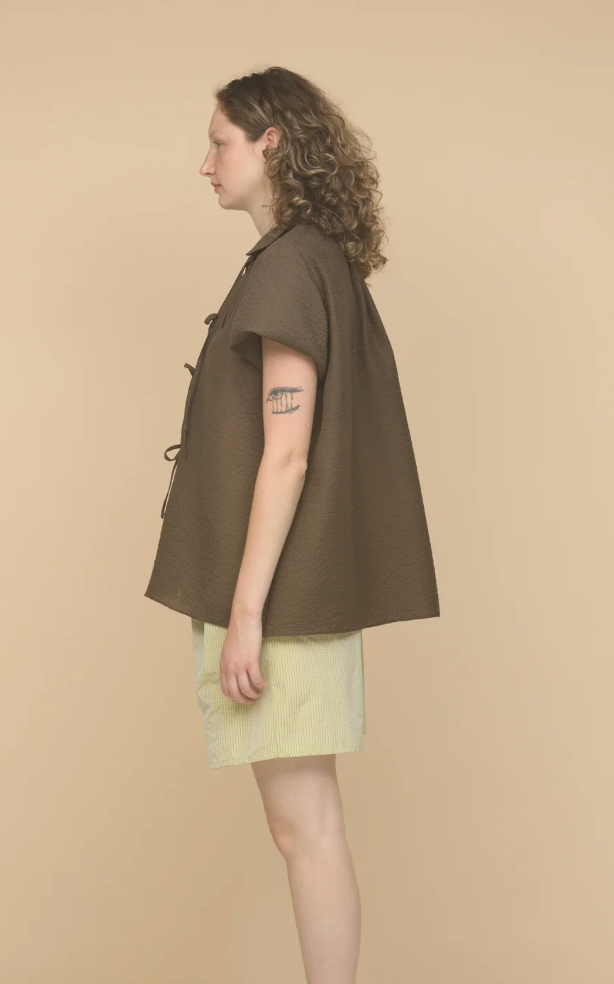 AUNTIE SHIRT - BROWN