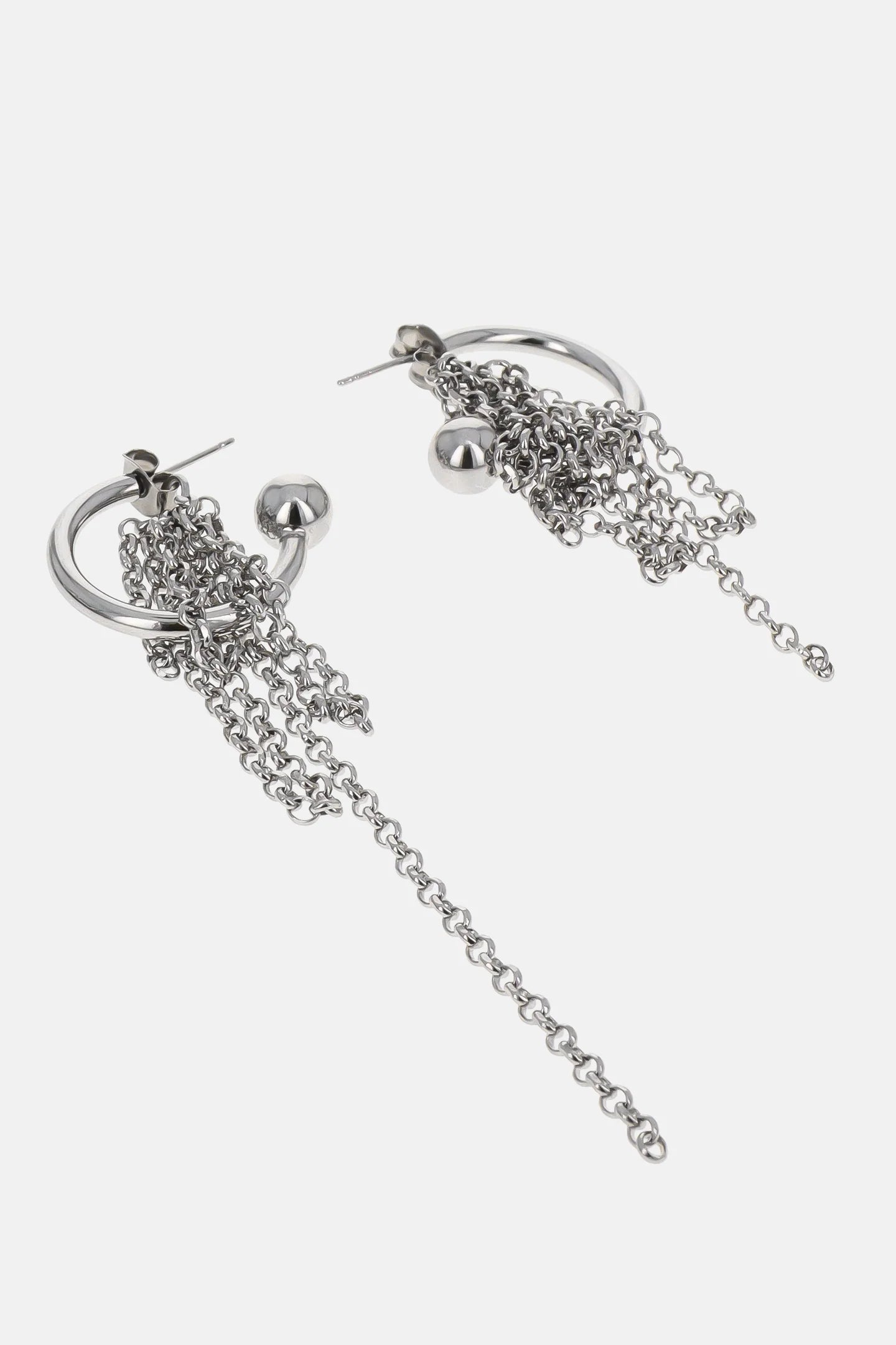 SIENNA SMALL EARRINGS - PALLADIUM
