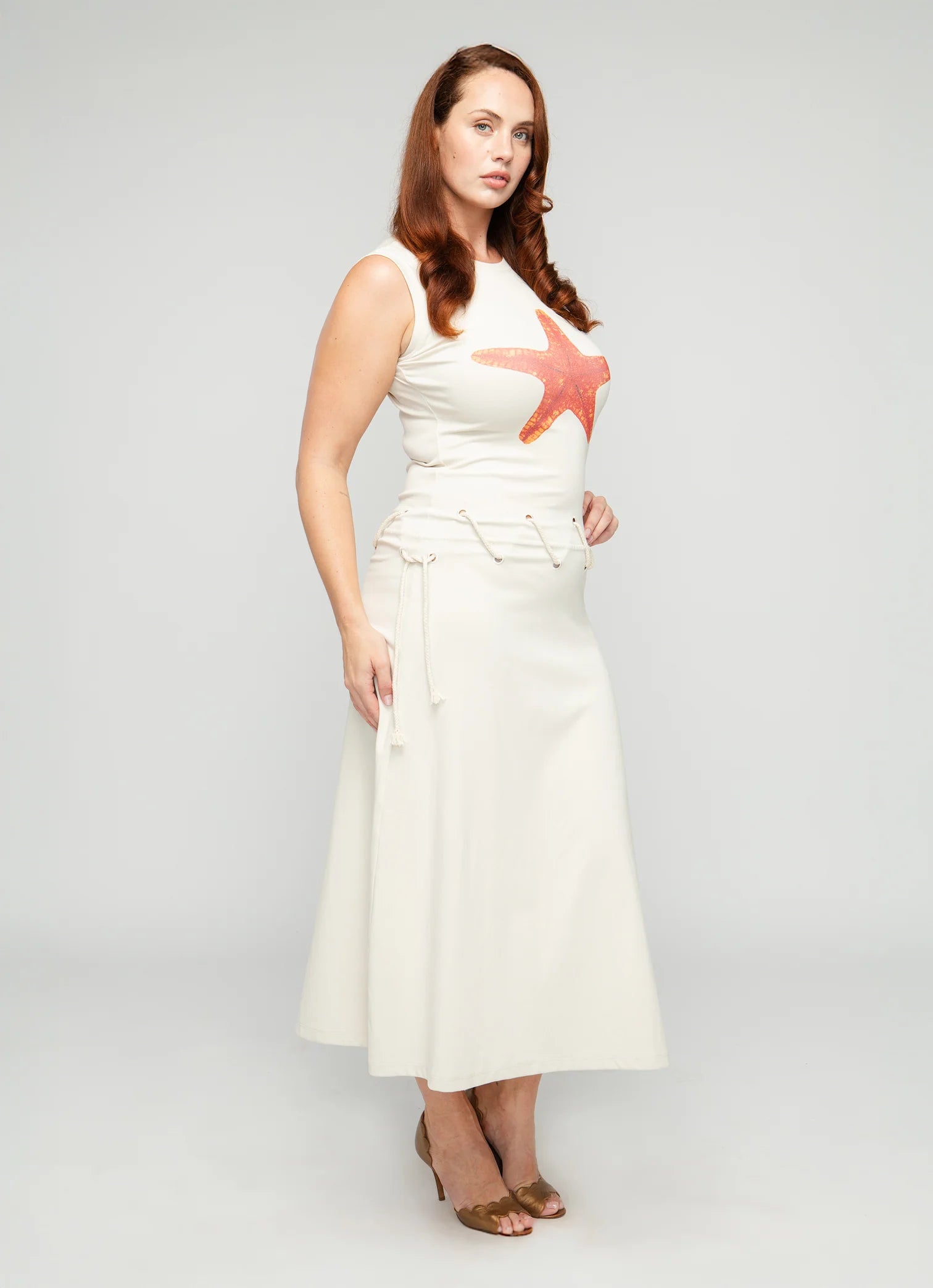 DOVER DROP WAIST DRESS - SAIL SEA STAR