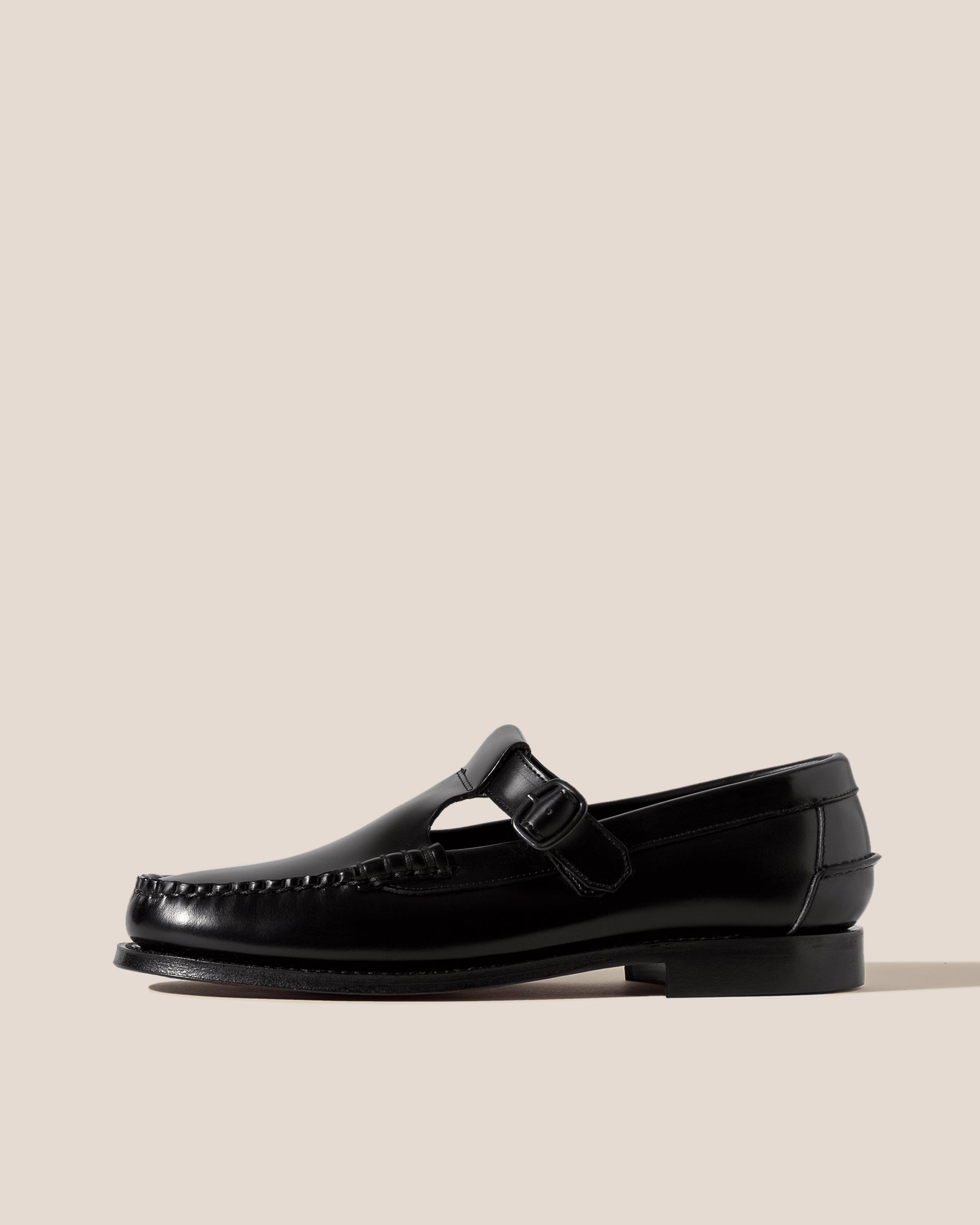 ALBER T-BAR LOAFER - BLACK