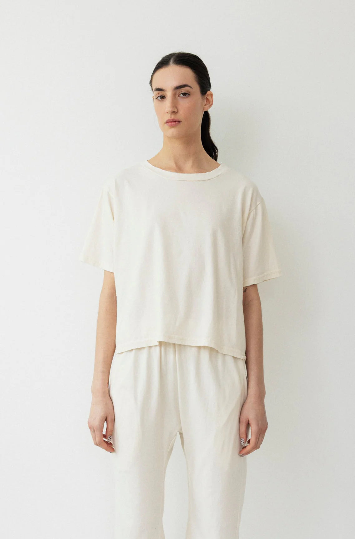 BOX TEE - NATURAL