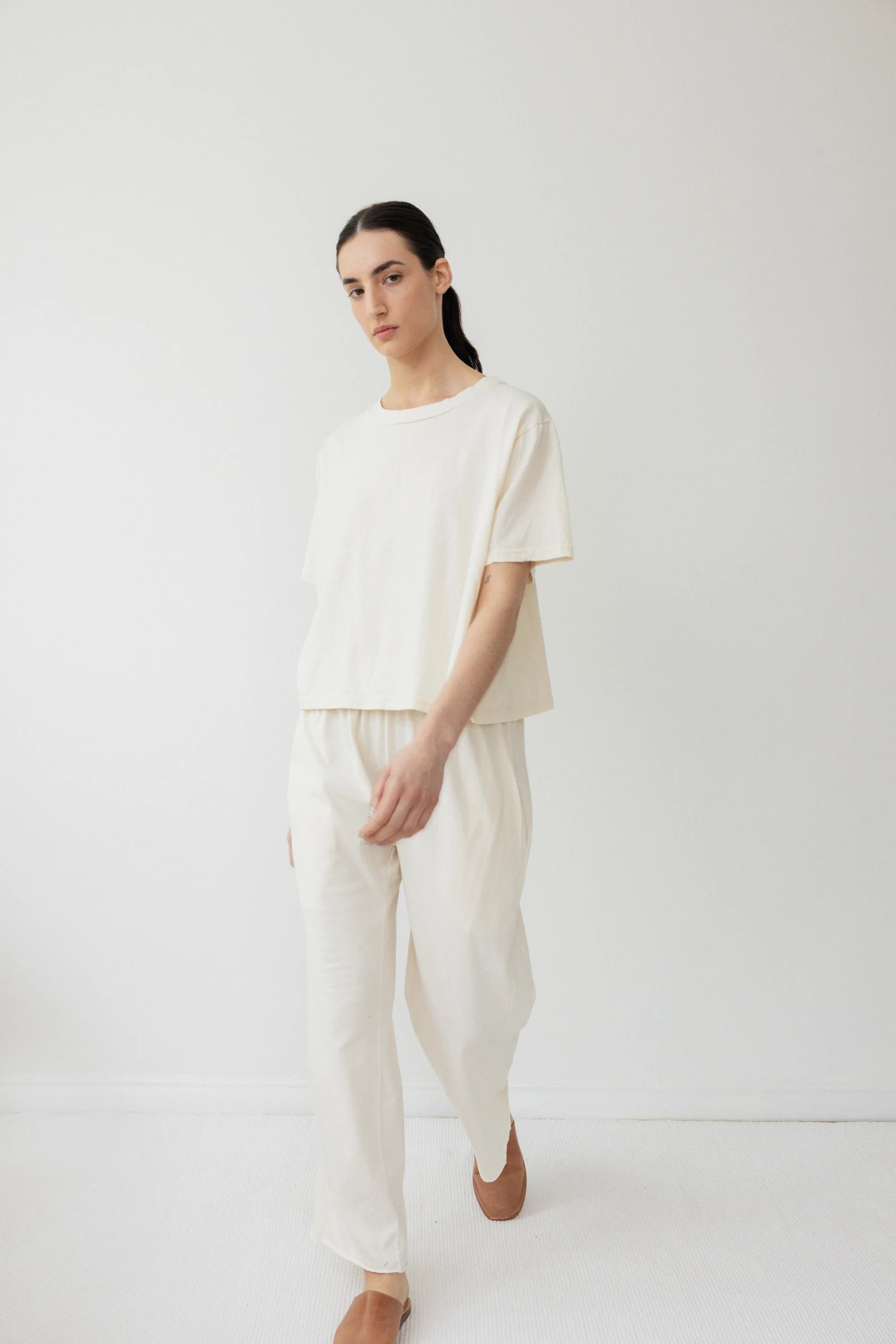 BOX TEE - NATURAL
