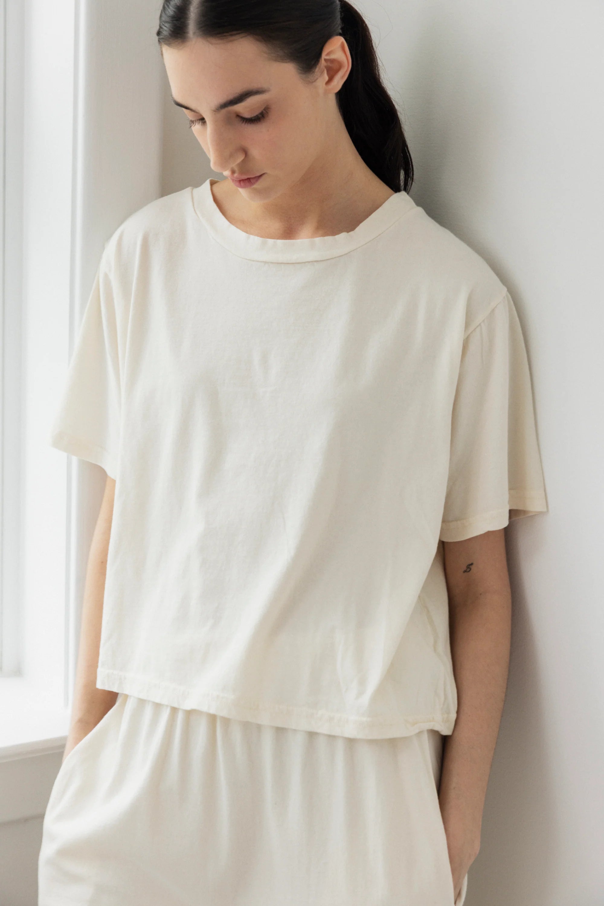 BOX TEE - NATURAL