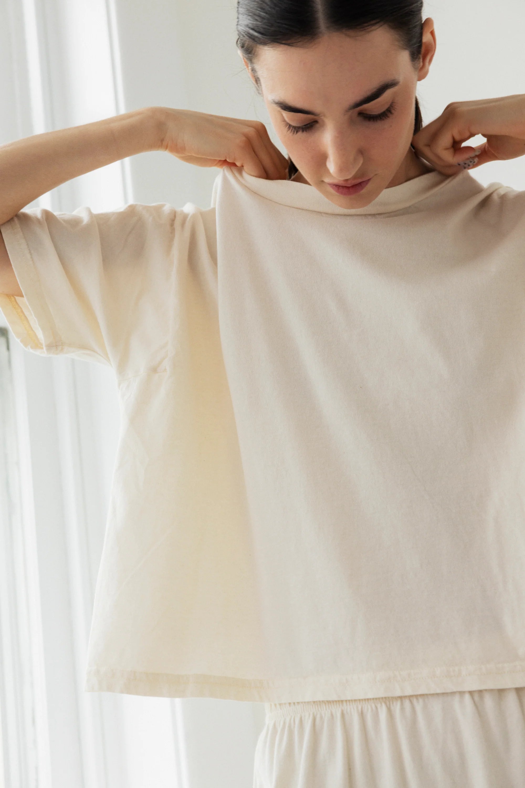 BOX TEE - NATURAL