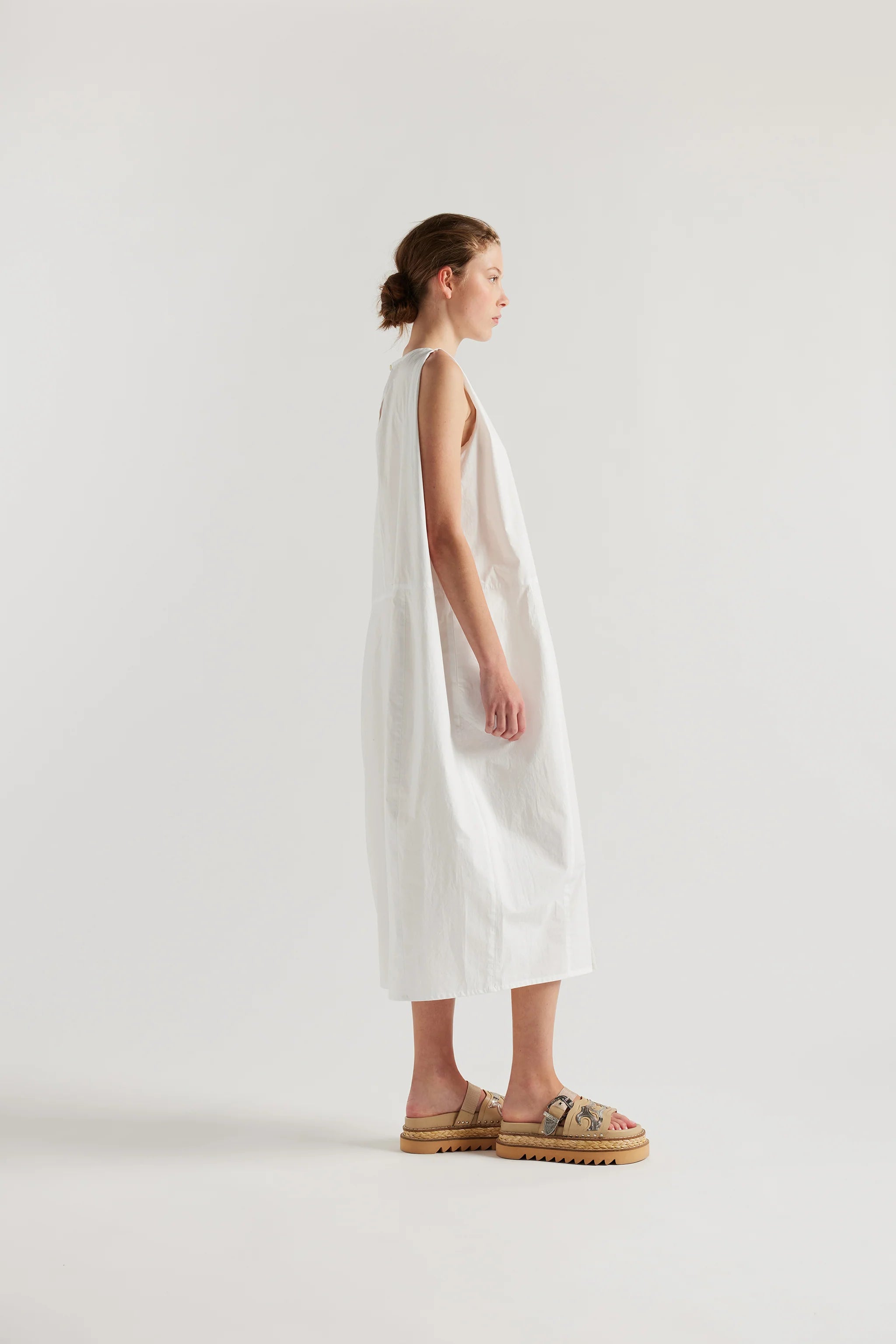 AUREOLE DRESS - WHITE