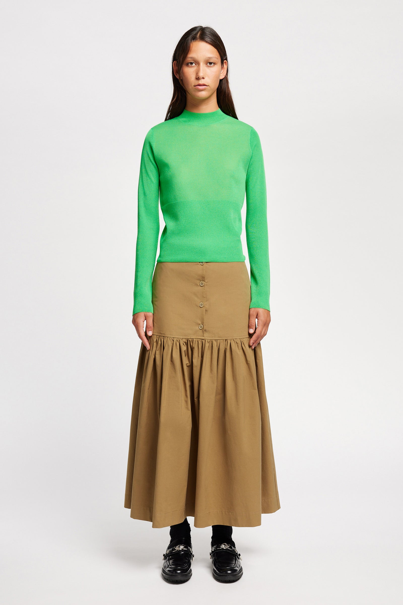 CLARITY SLIM CREW KNIT - VIVID