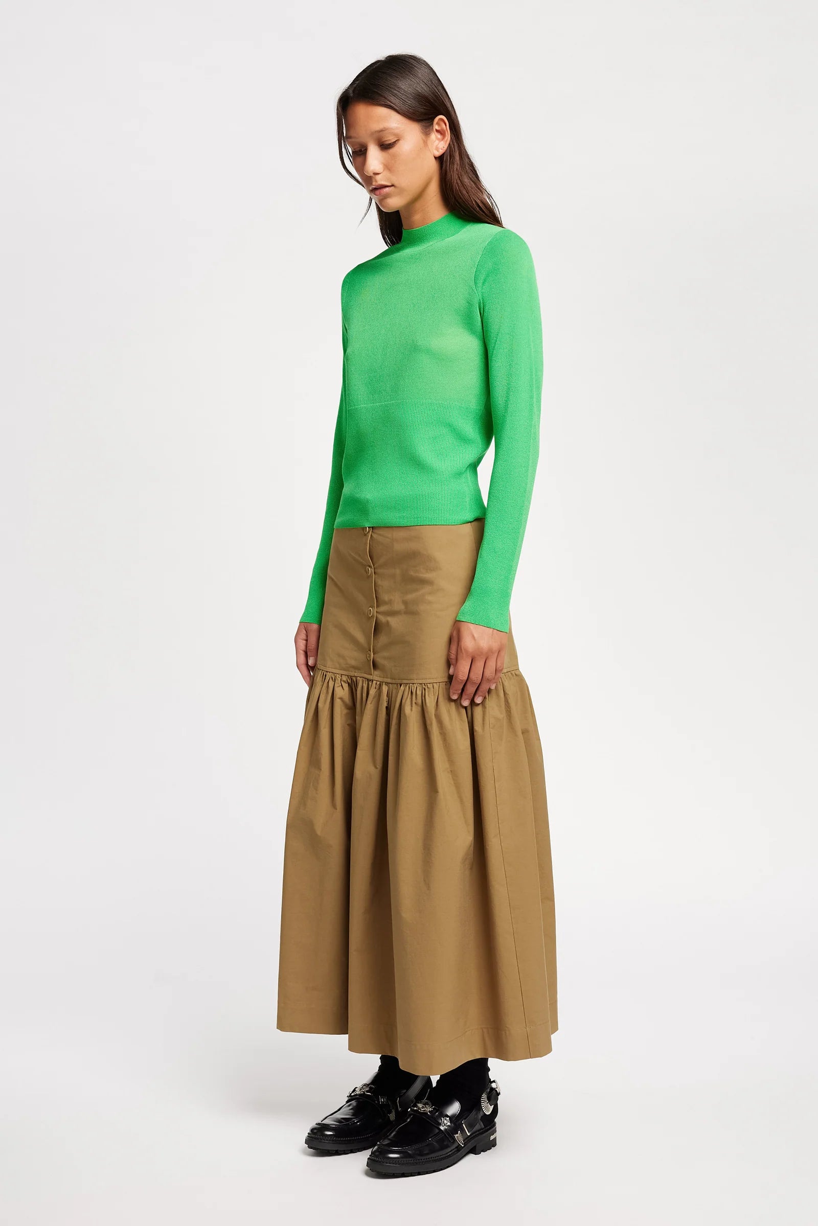 CLARITY SLIM CREW KNIT - VIVID
