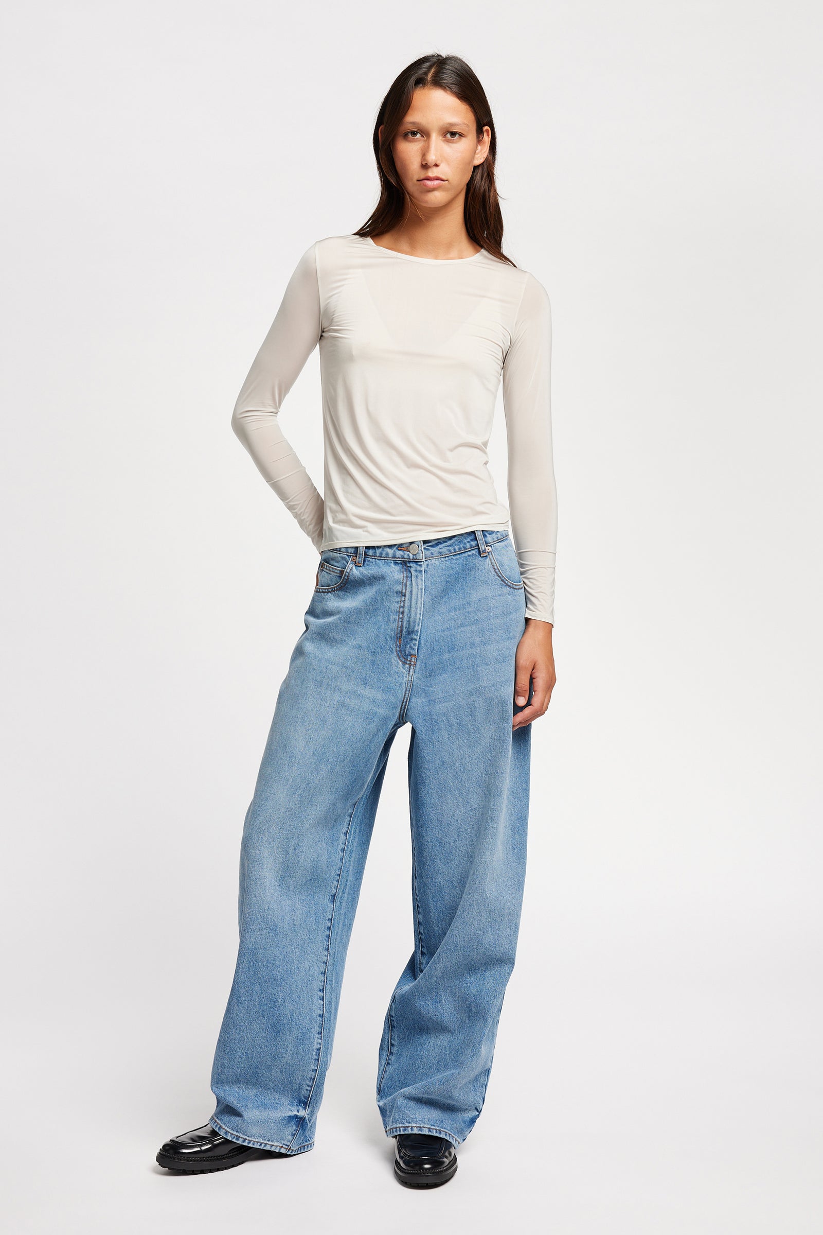 EXPANSION LONG SLEEVE TOP - OFF WHITE