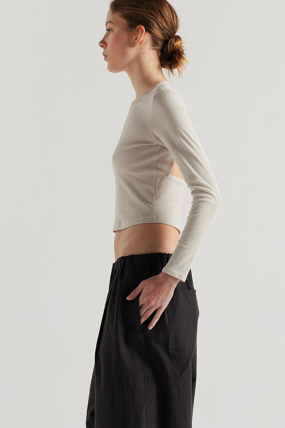 MIST BALLET TOP - BONE