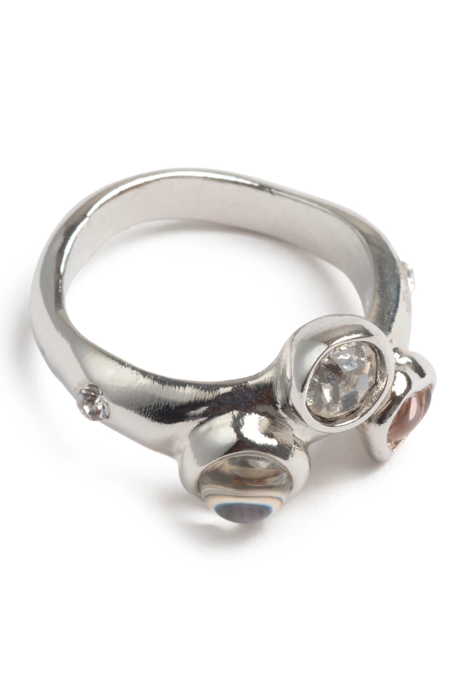FLORENCE RING - SILVER CLEAR