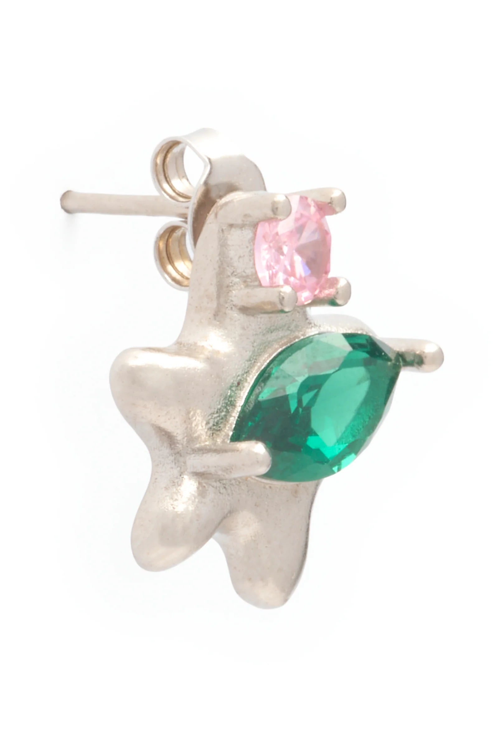 STELLA STUDS - SOFT PINK EMERALD