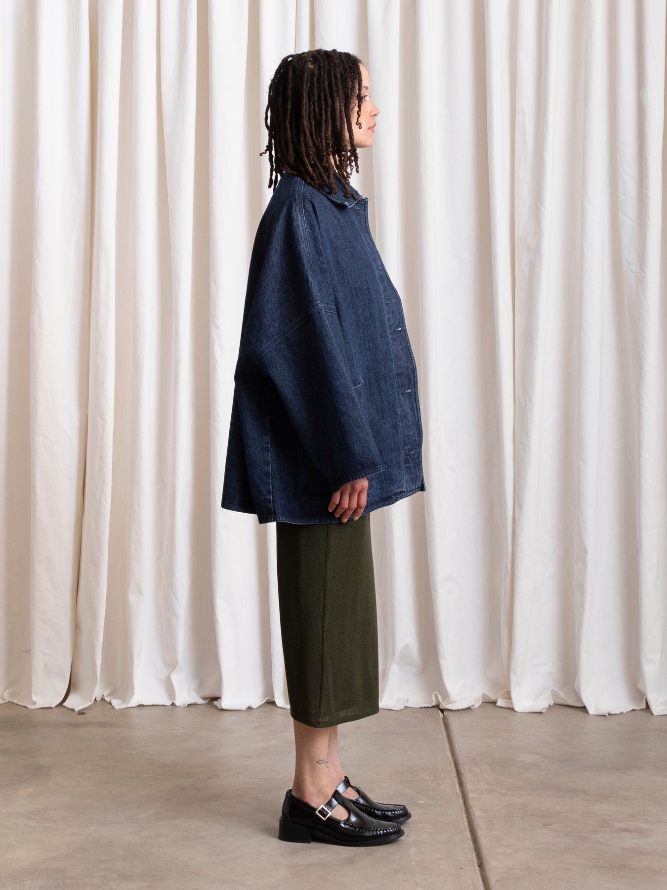 NEW OVERSIZED SHIRT JACKET - DARK DENIM