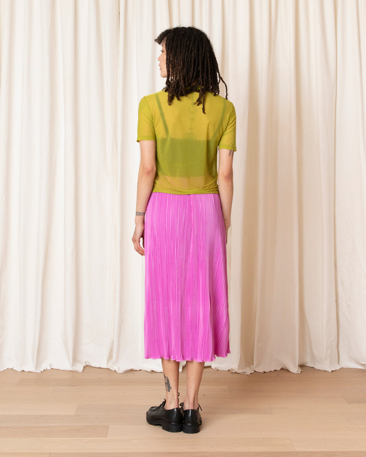 NEW MESH T-SHIRT - CHARTREUSE