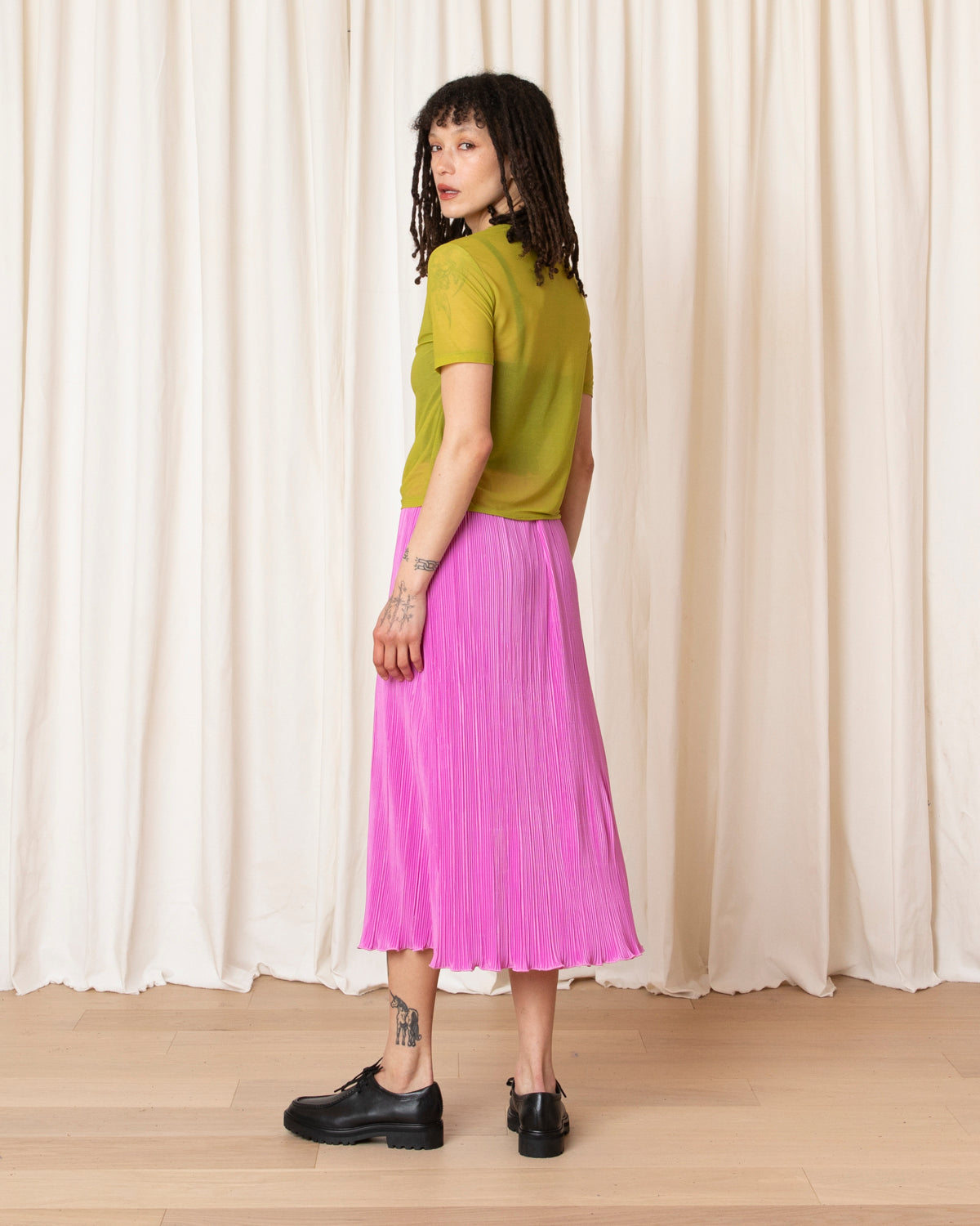 NEW MESH T-SHIRT - CHARTREUSE