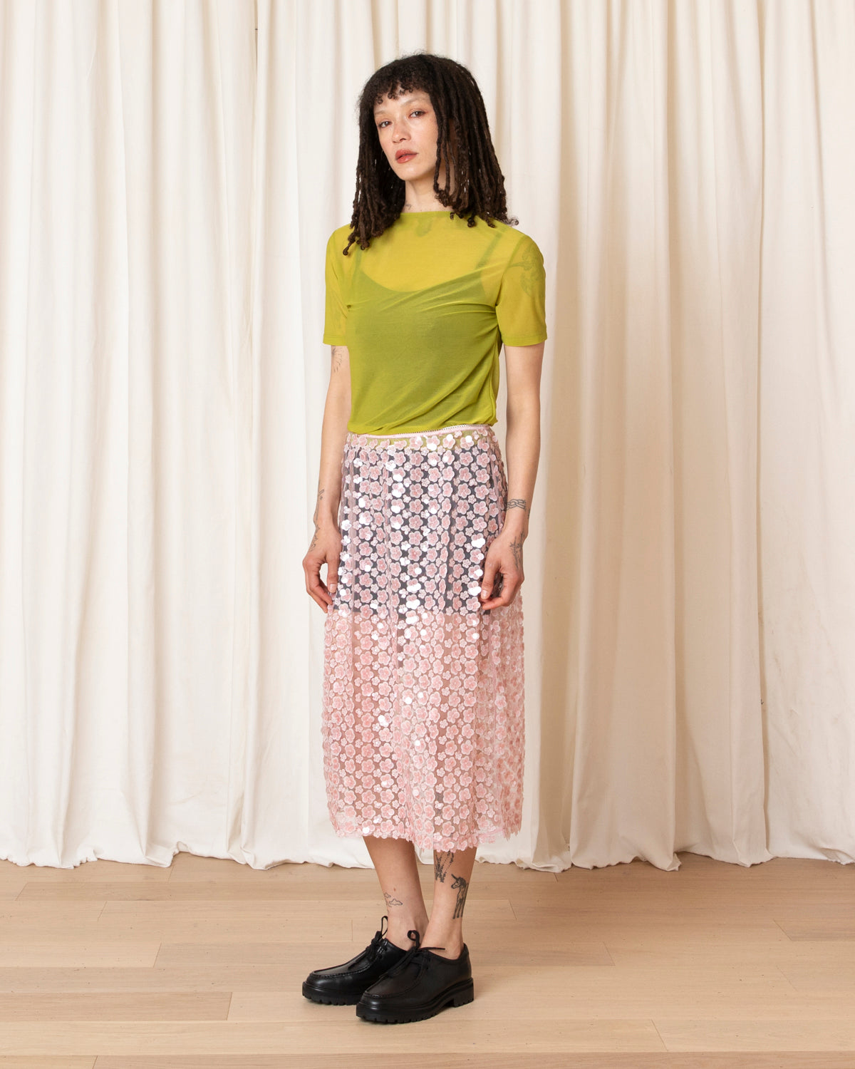 NEW MESH T-SHIRT - CHARTREUSE