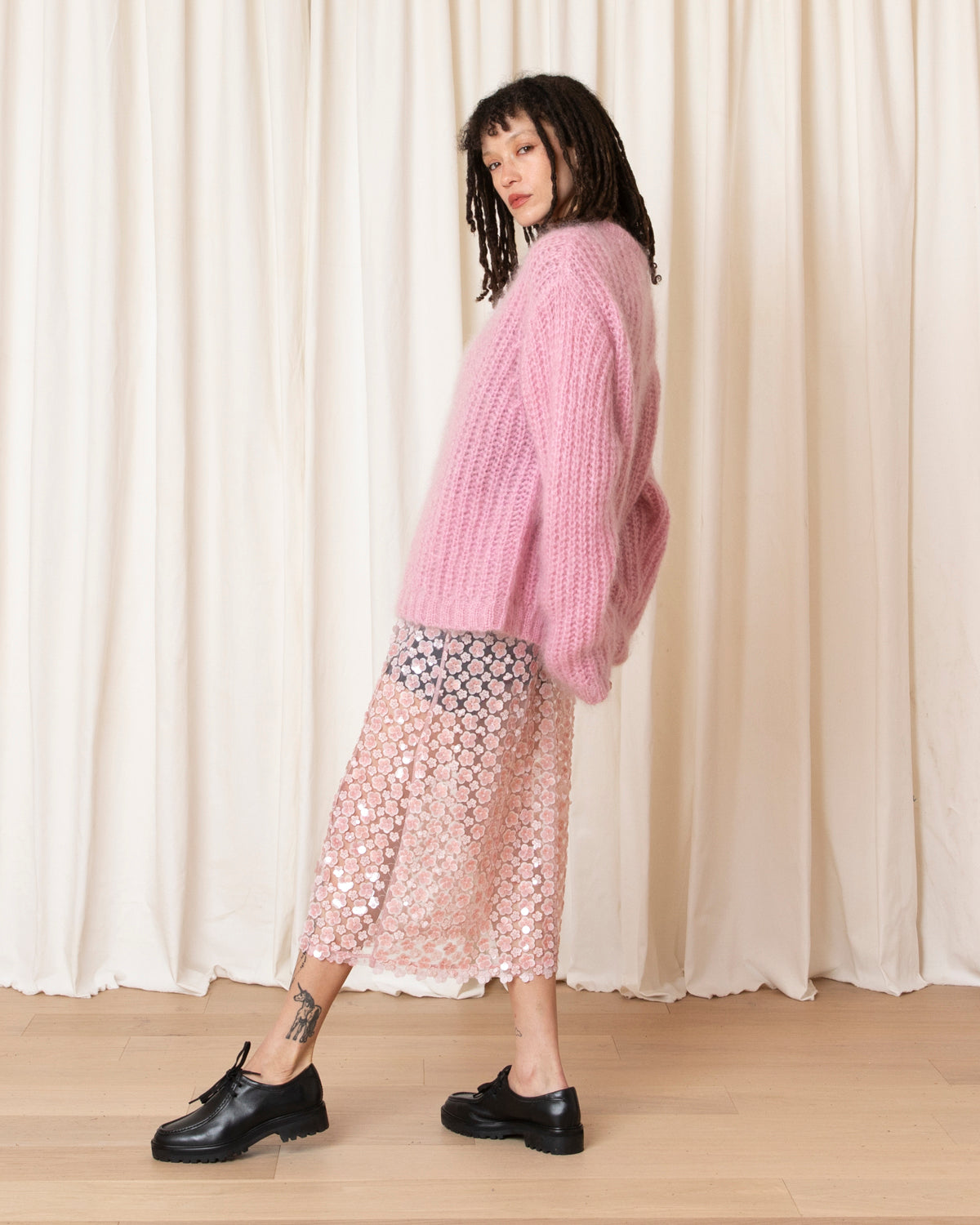 OVERSIZED PULLOVER W/ PLACKET