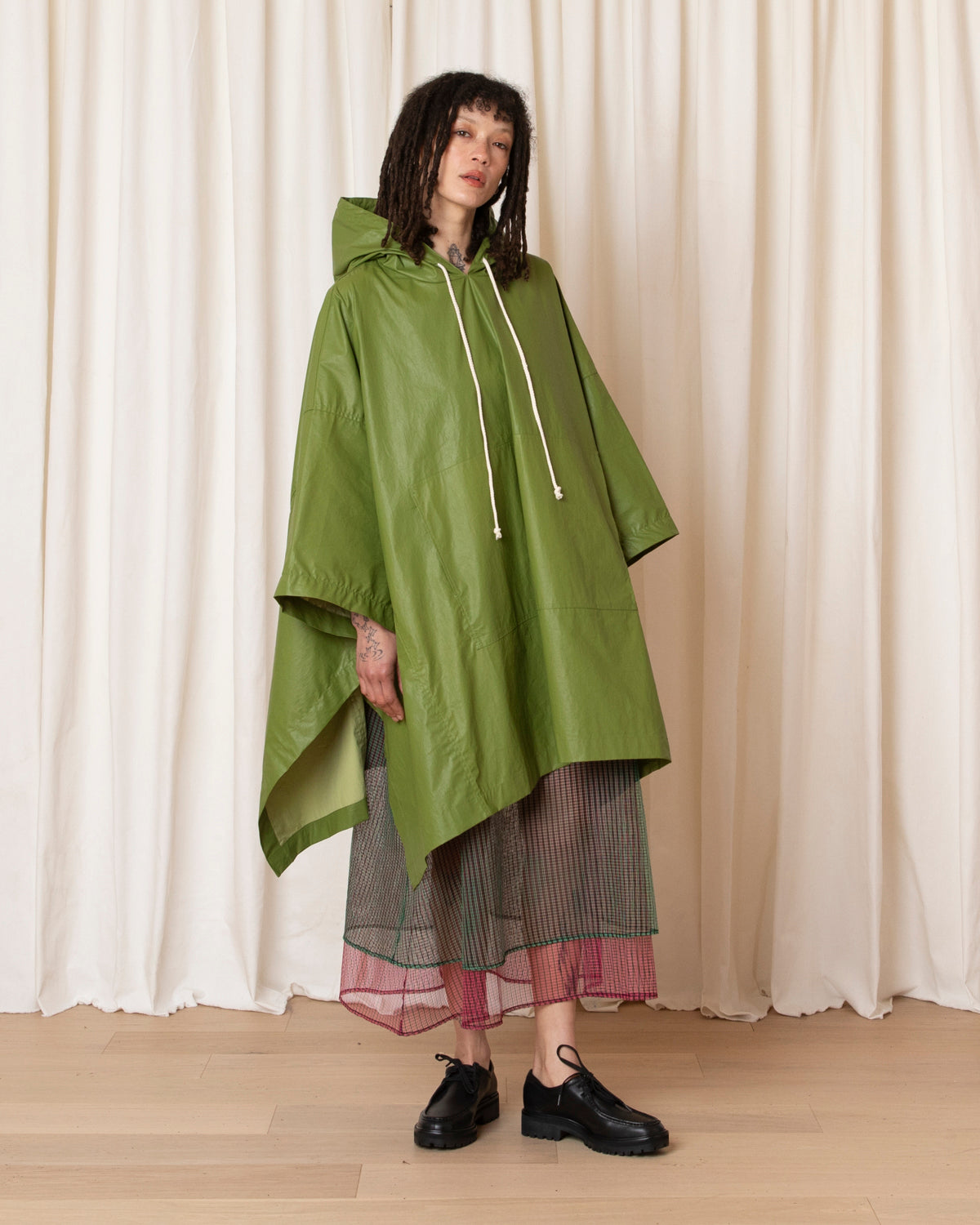 PONCHO - GRASS GREEN