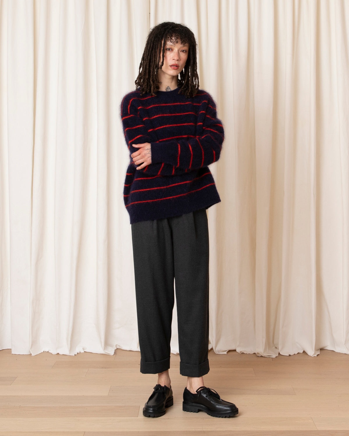 ROLL CUFF PANT - CHARCOAL