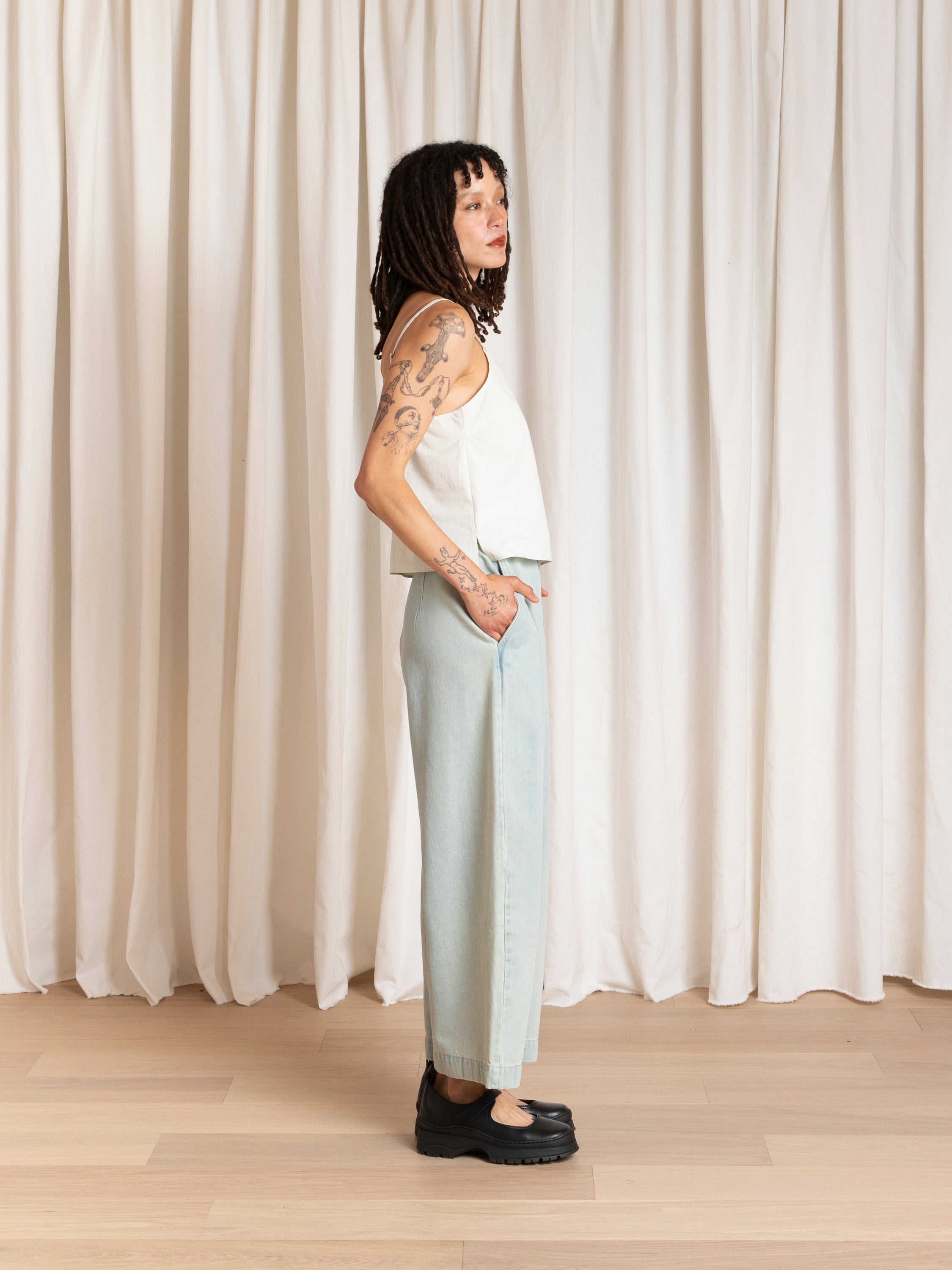 LOOSE BARREL PANT - LIGHT DENIM