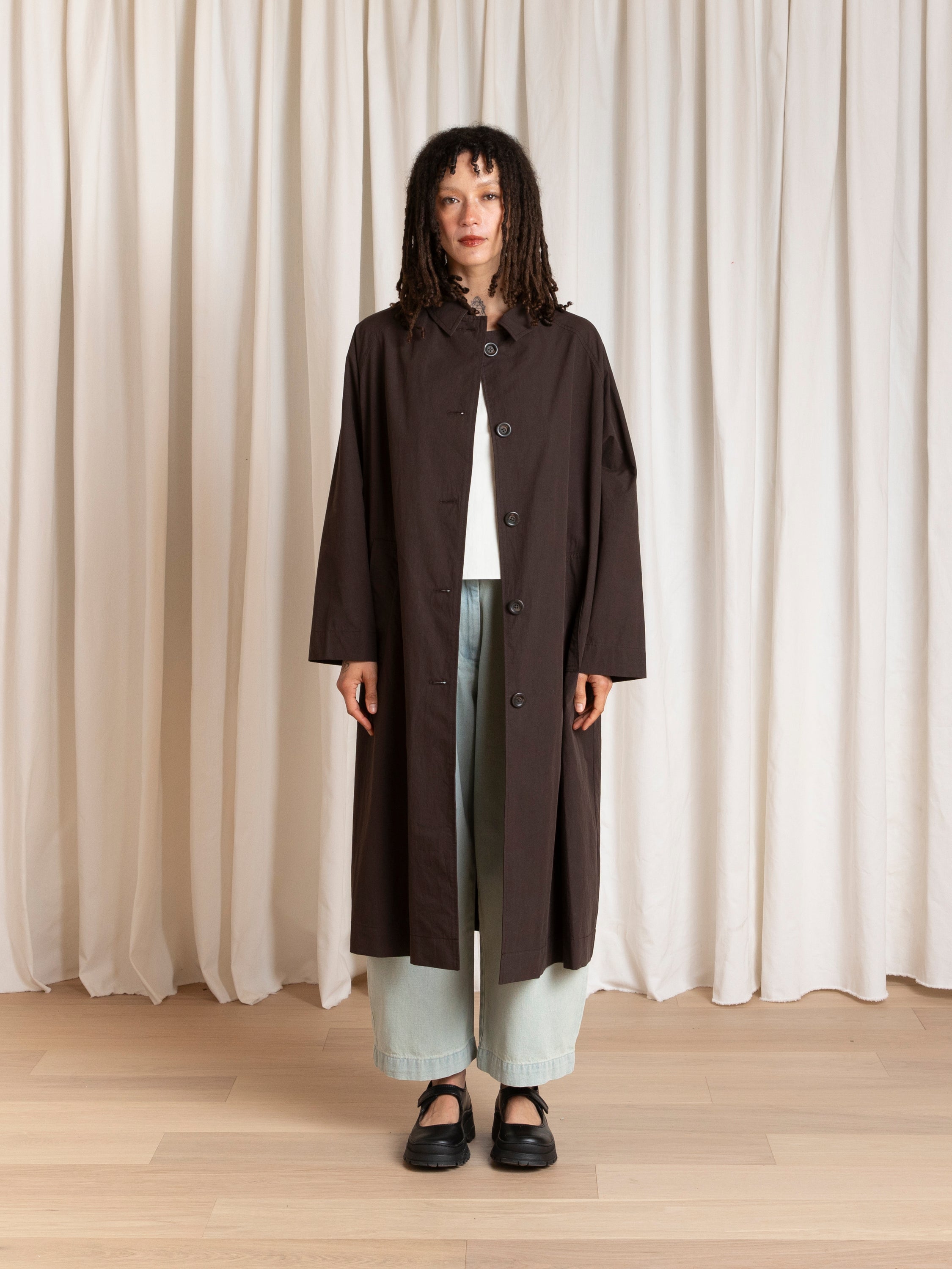 SPRING NEW TRENCH - DARK BROWN