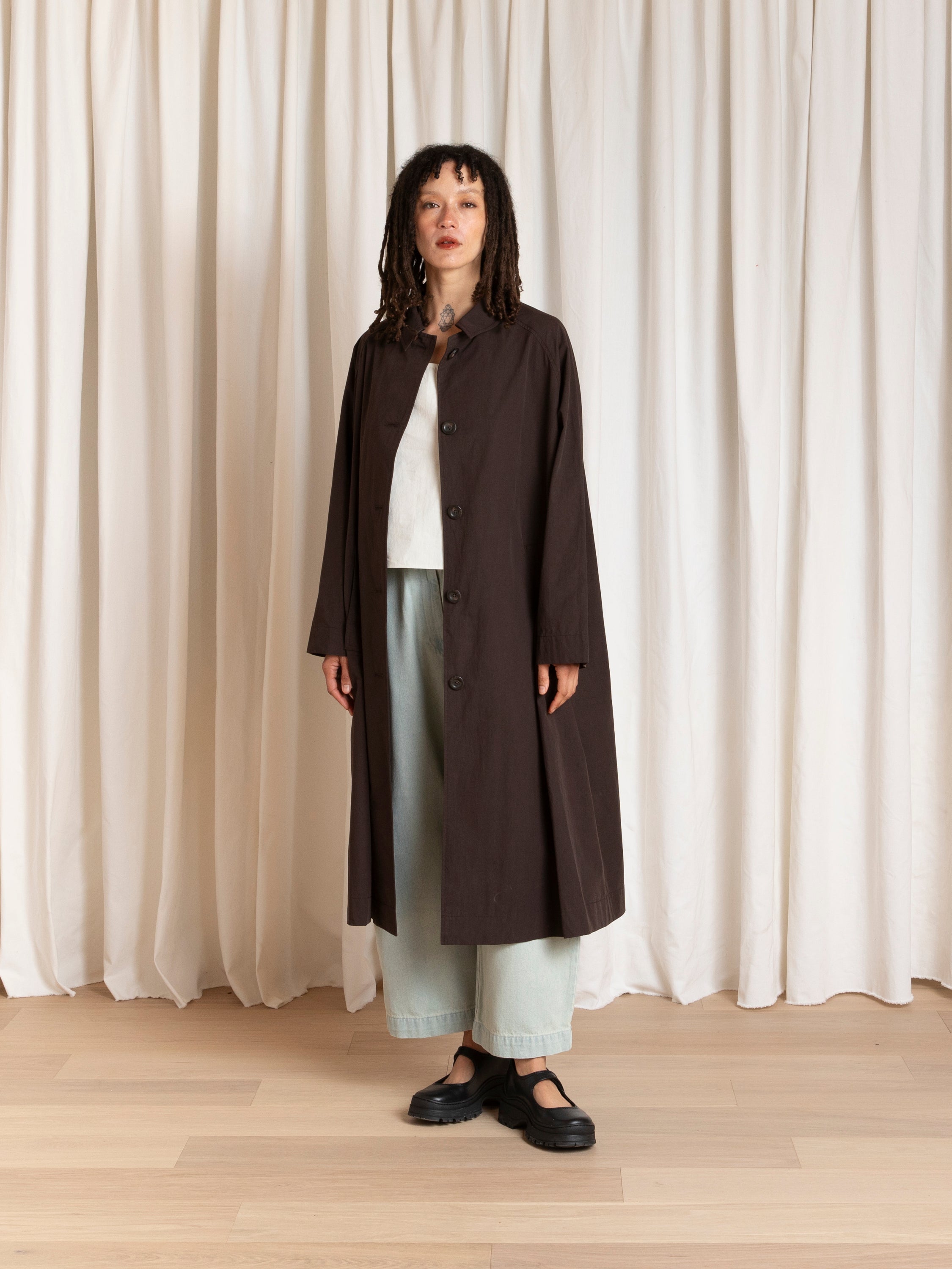 SPRING NEW TRENCH - DARK BROWN
