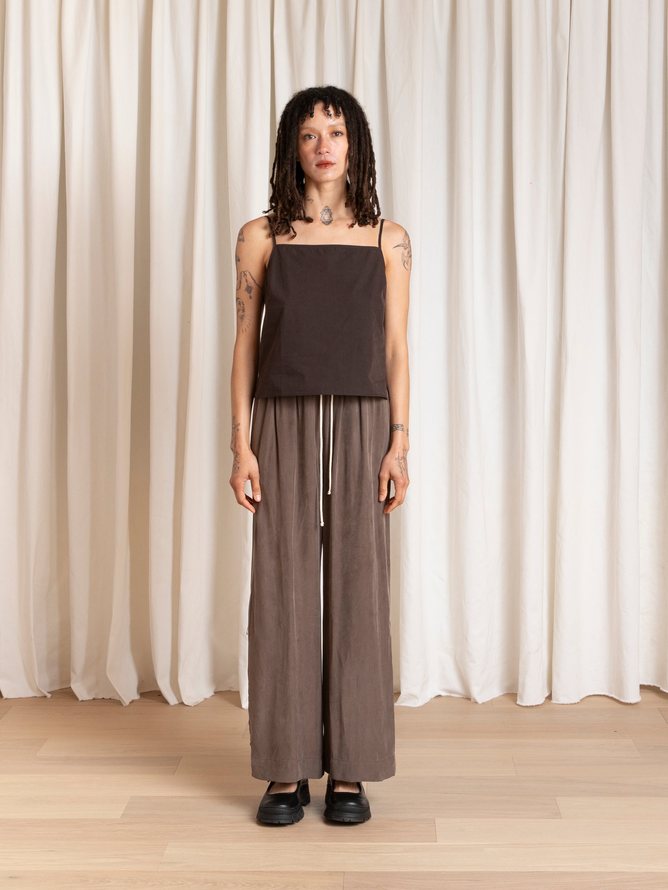 DRAWSTRING PANT - TAUPE