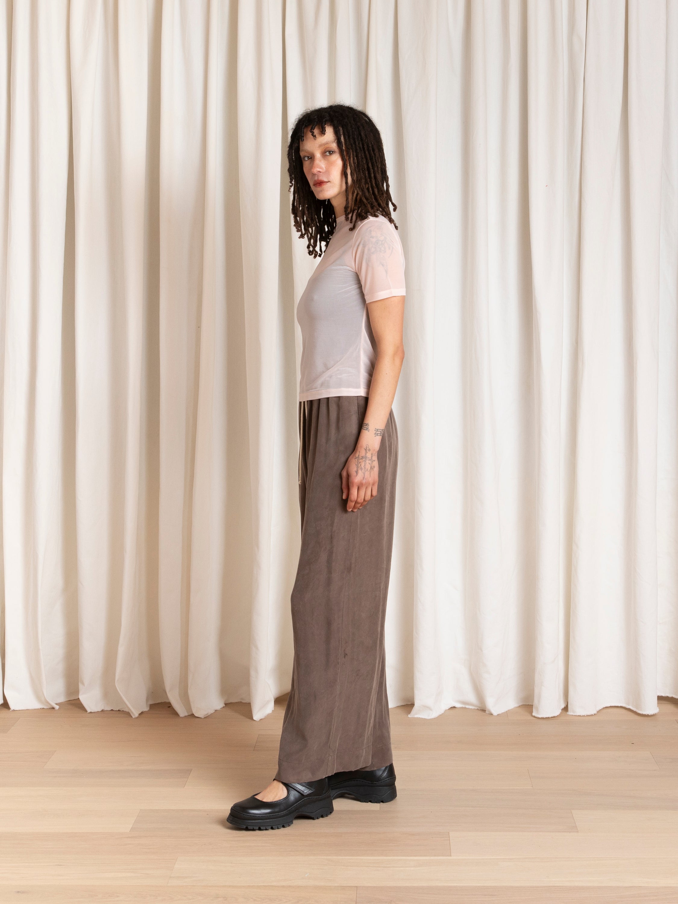 NEW MESH T-SHIRT - BALLET PINK