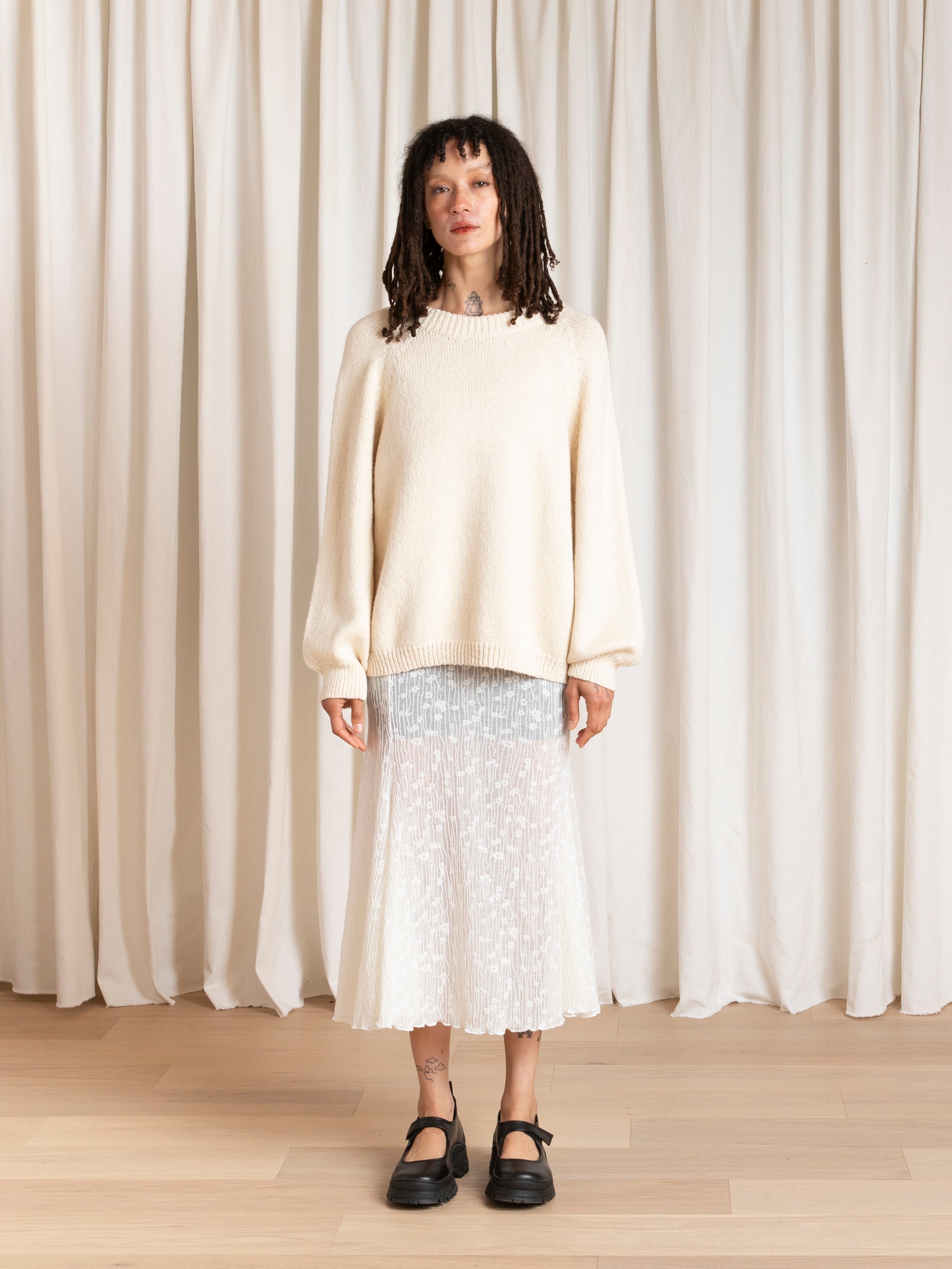 RELAXED PULLOVER - NATURAL