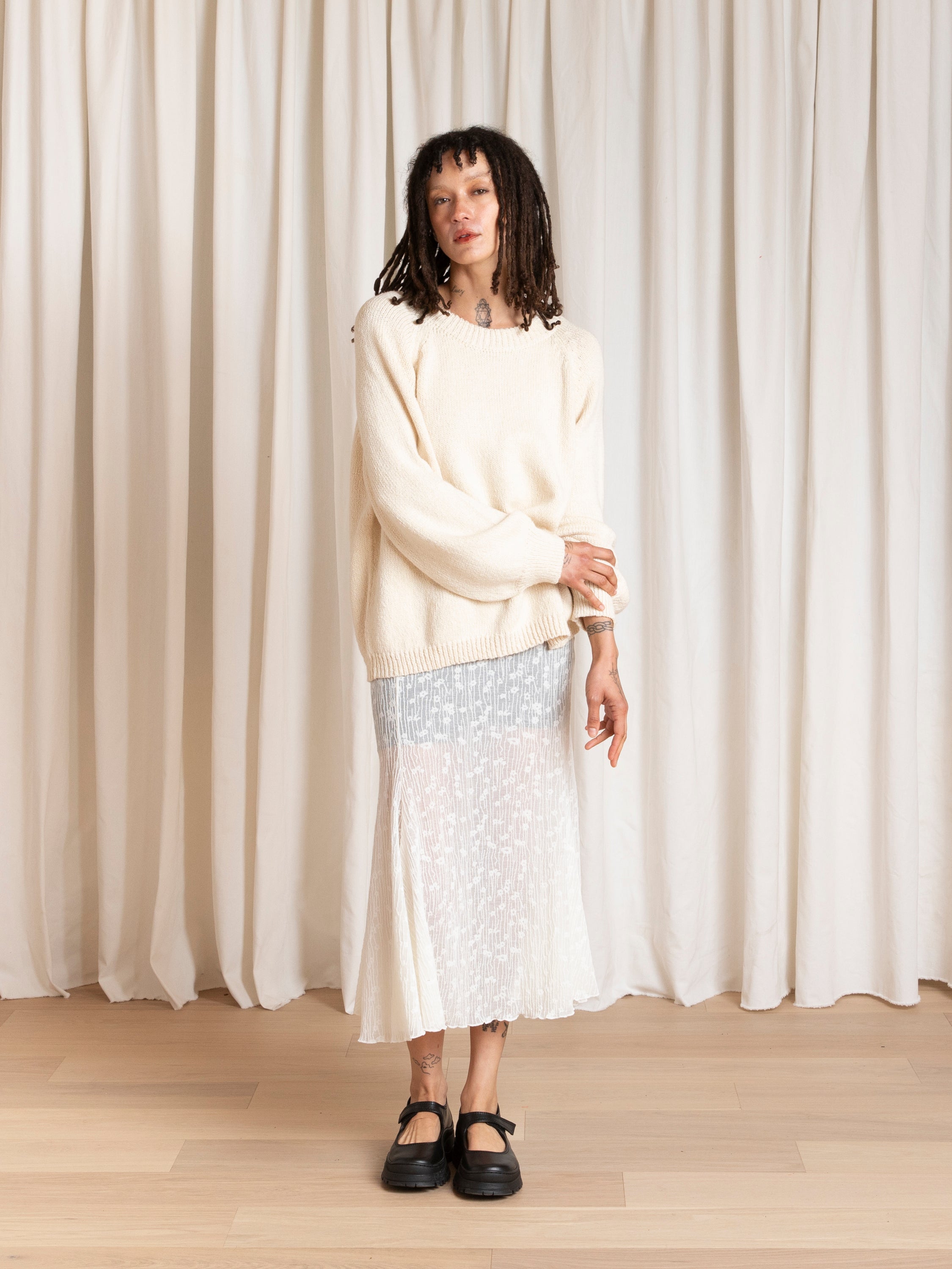 RELAXED PULLOVER - NATURAL