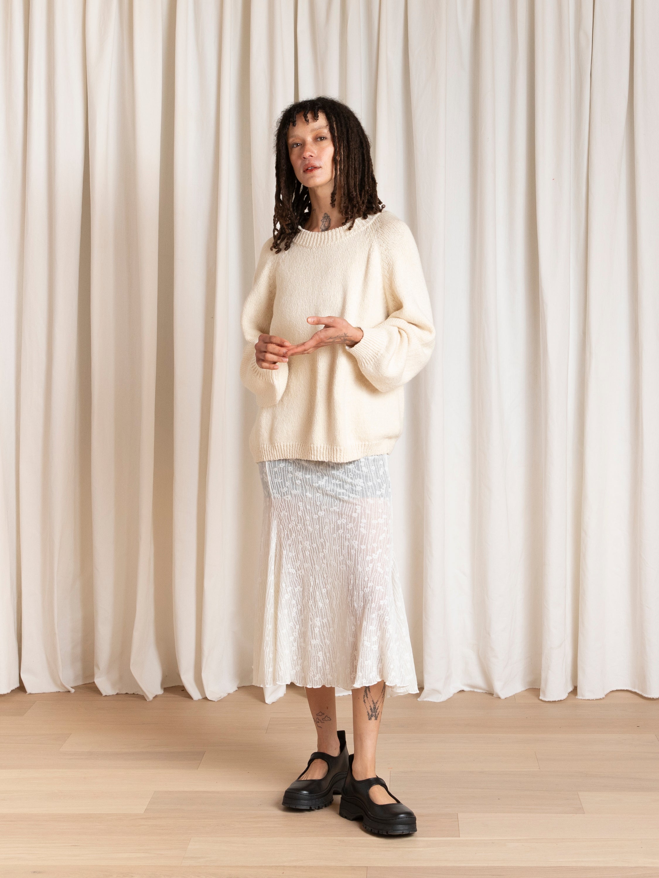 RELAXED PULLOVER - NATURAL