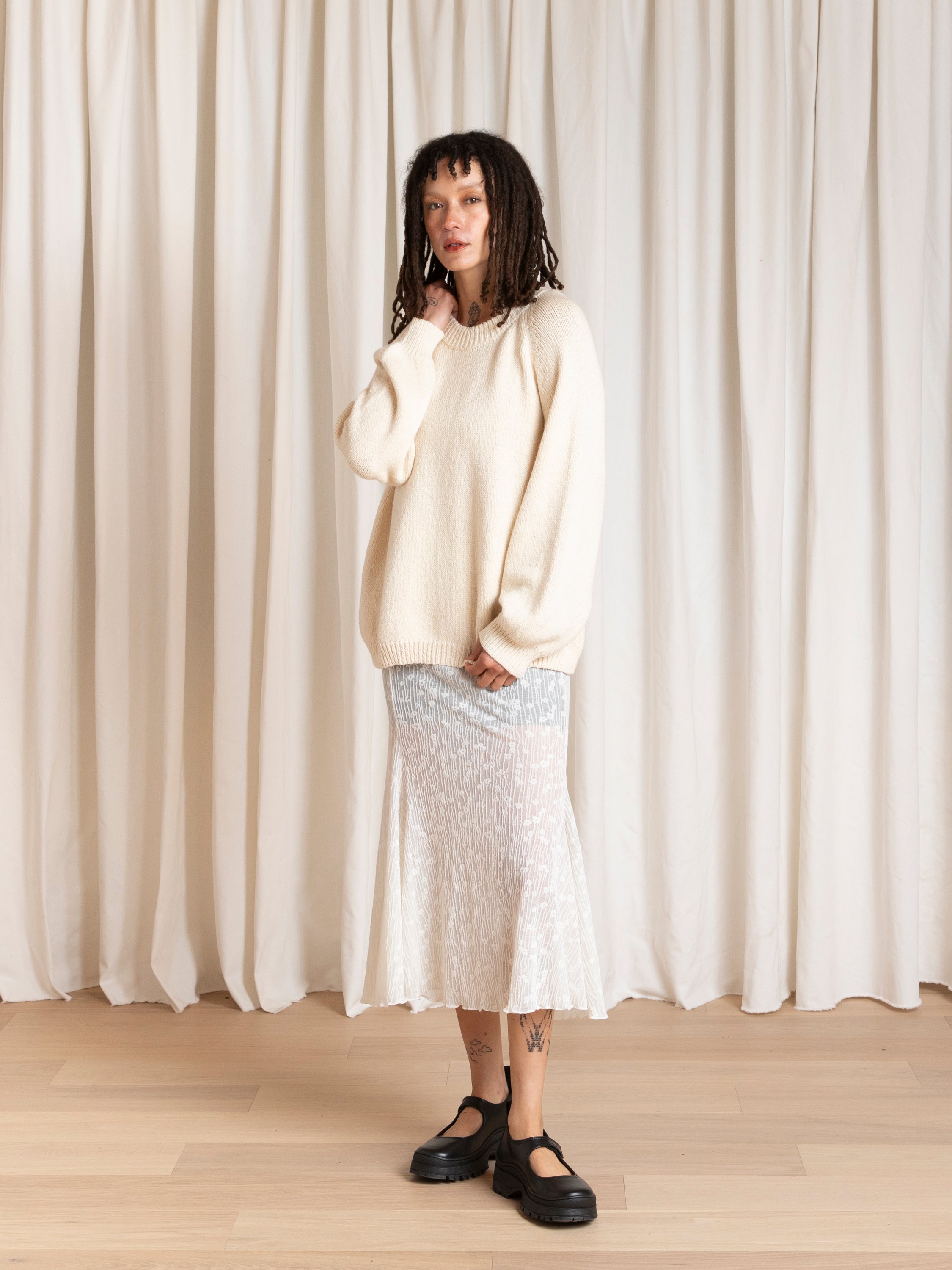 RELAXED PULLOVER - NATURAL