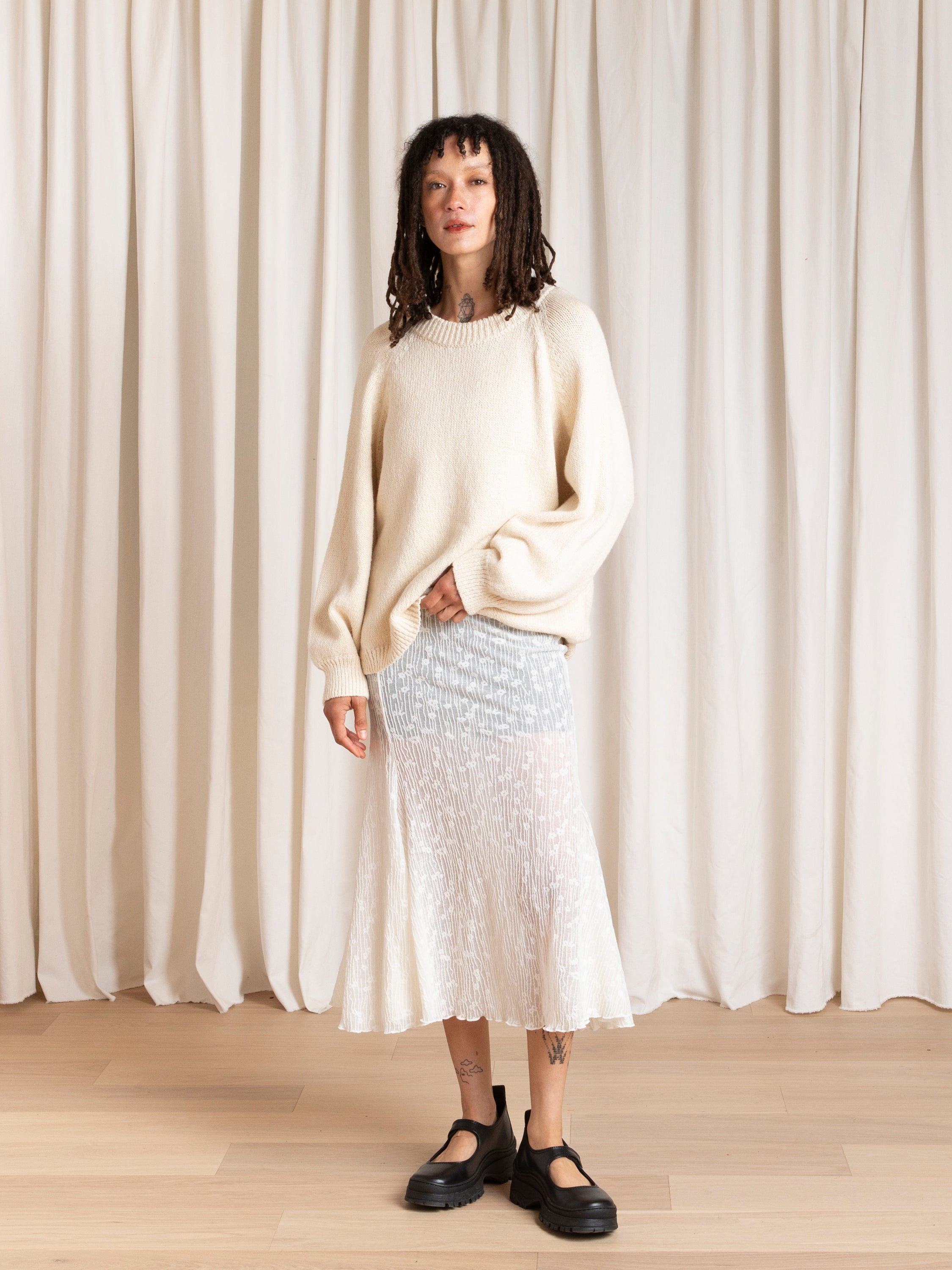 RELAXED PULLOVER - NATURAL