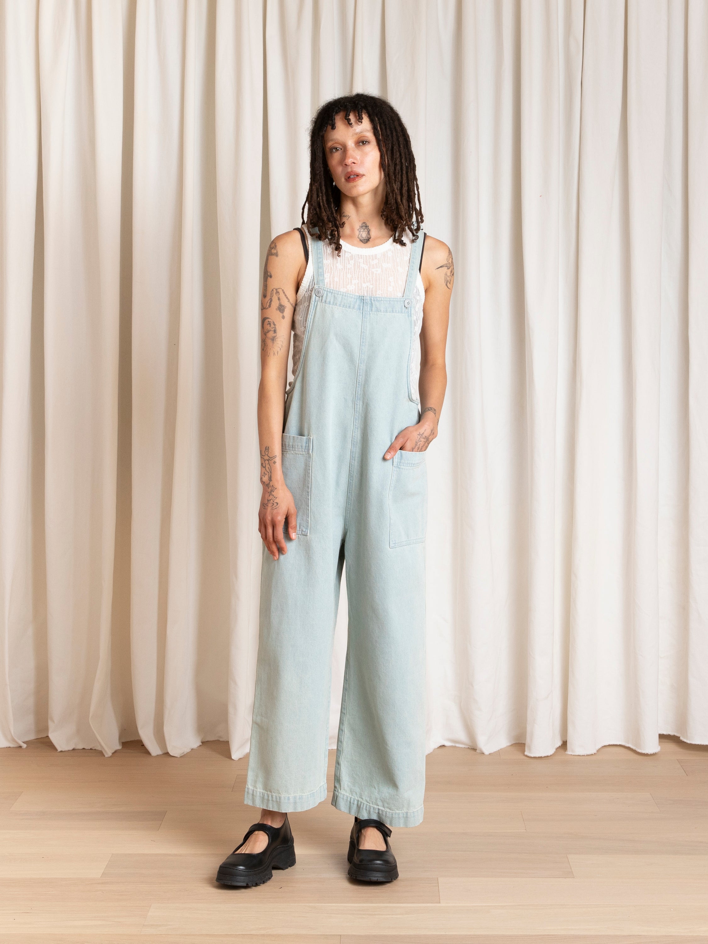 OVERALL JUMPER - LIGHT DENIM