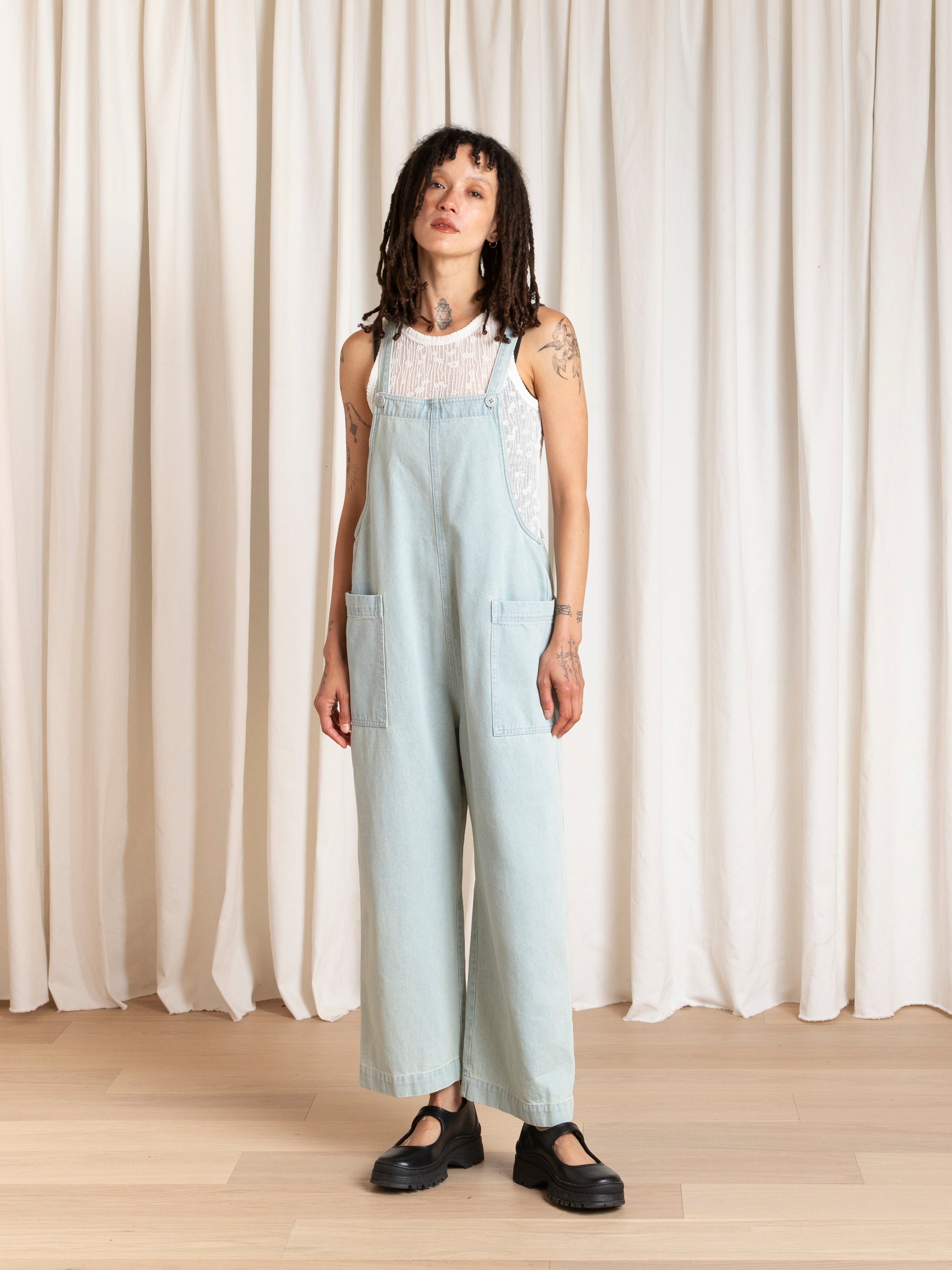 FITTED TANK - CREAM FLOWER