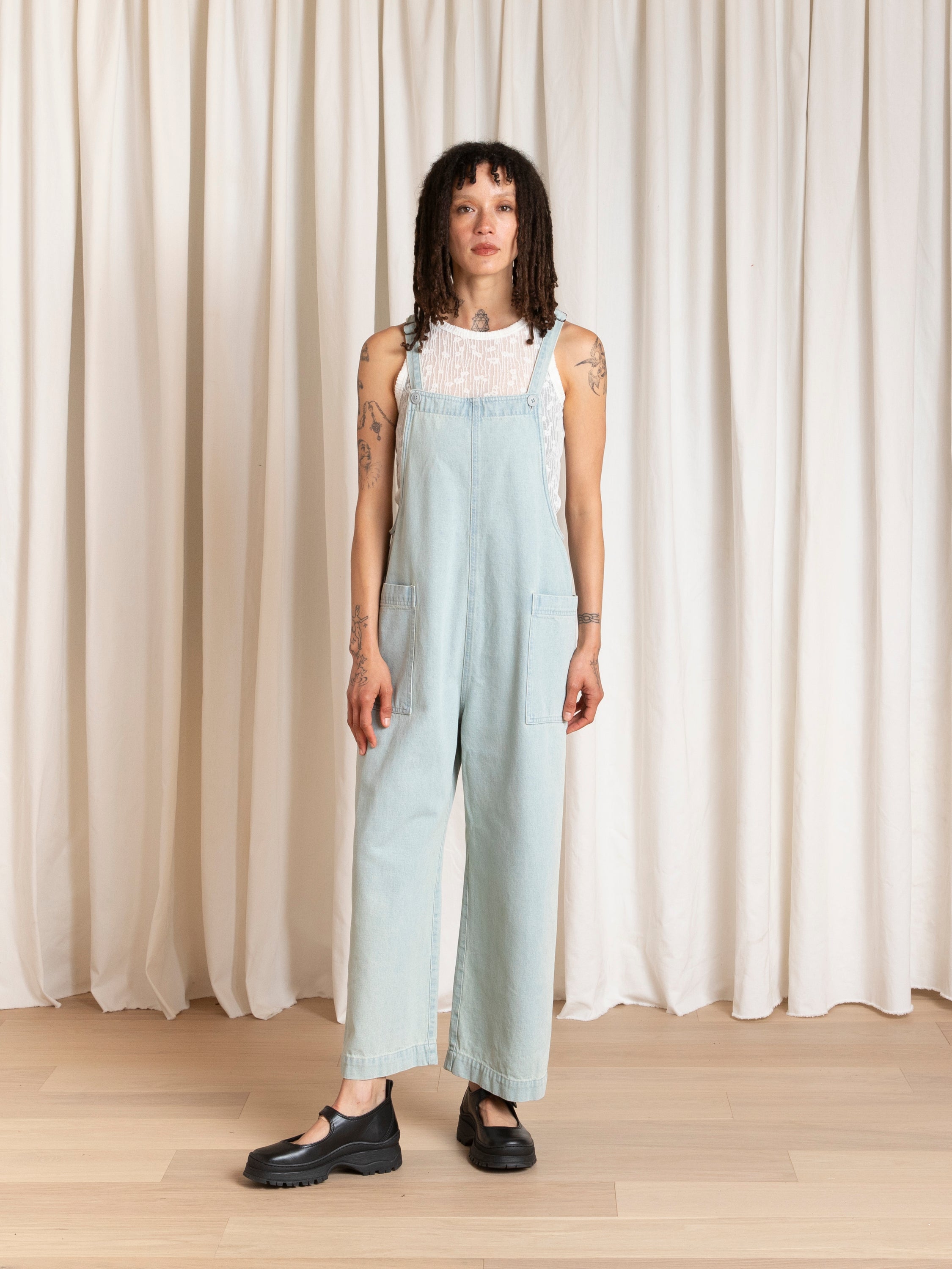 OVERALL JUMPER - LIGHT DENIM