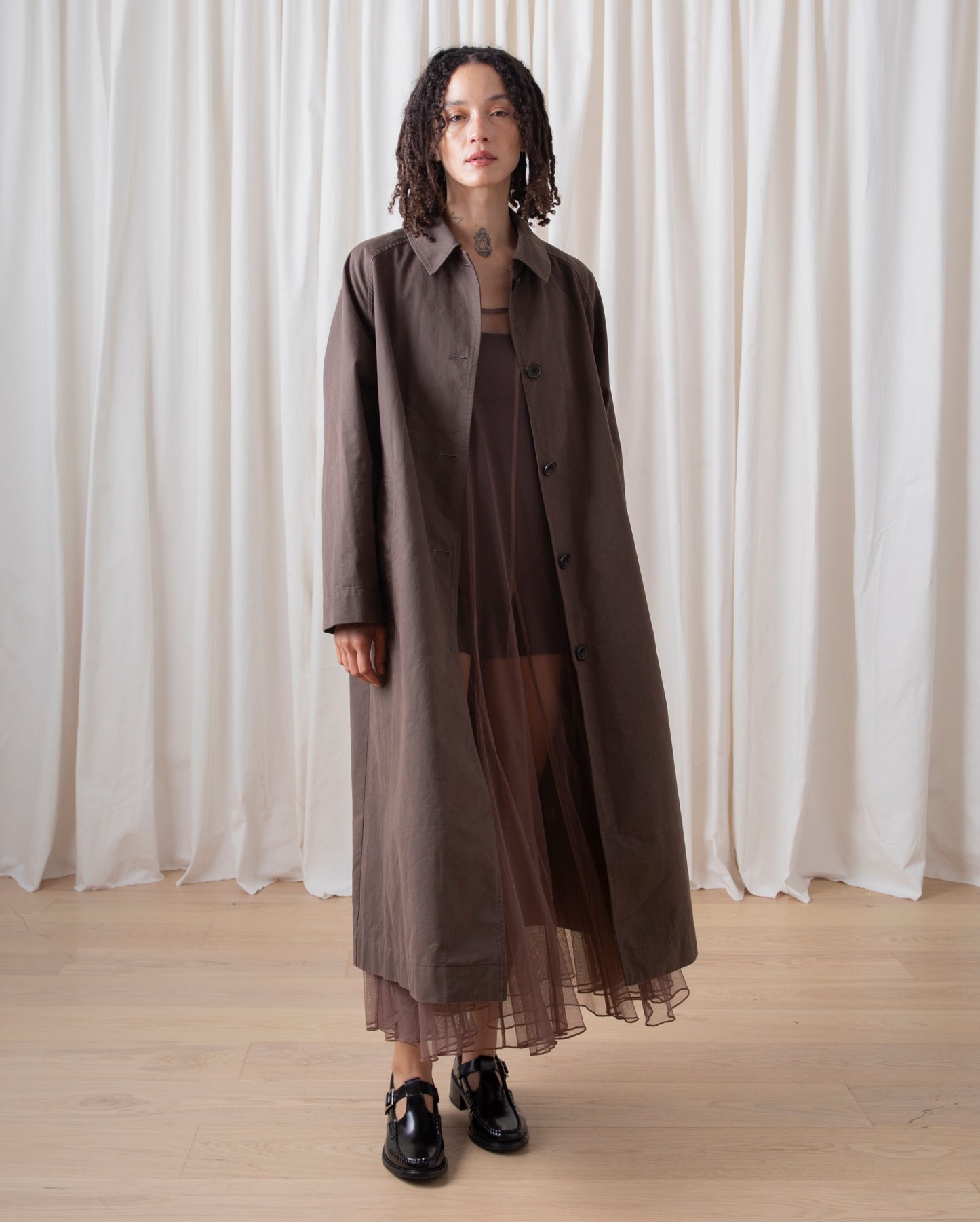 NEW TRENCH - DARK TAUPE