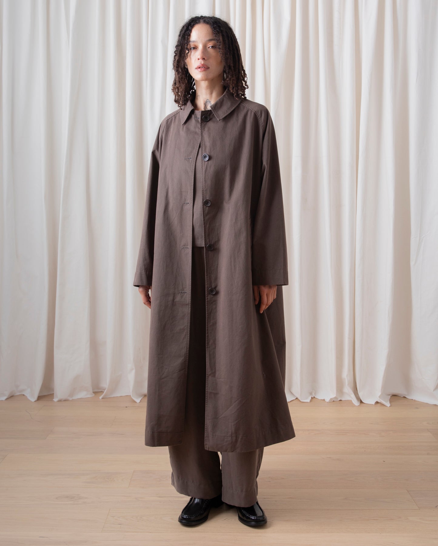 NEW TRENCH - DARK TAUPE