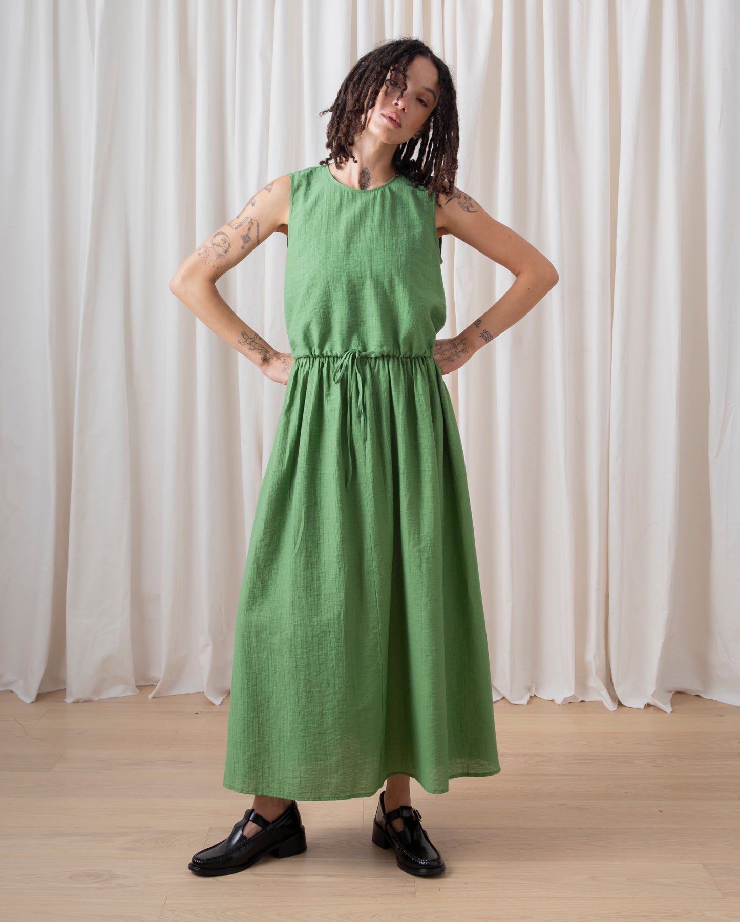 FULL SKIRT - FADED GRASS GREEN