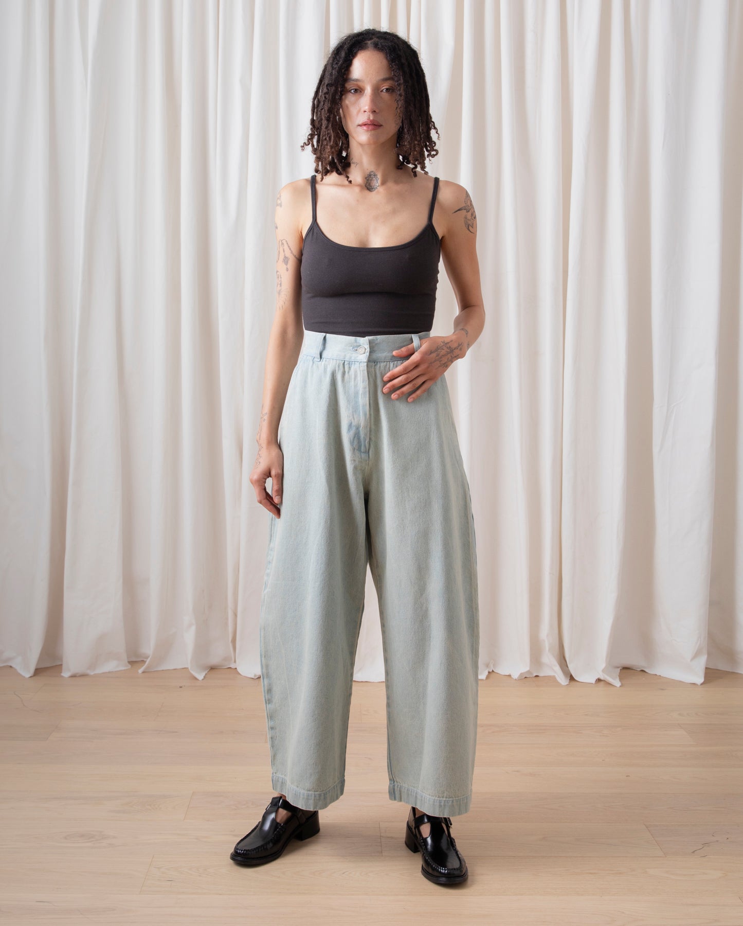 LOOSE BARREL PANT - LIGHT DENIM