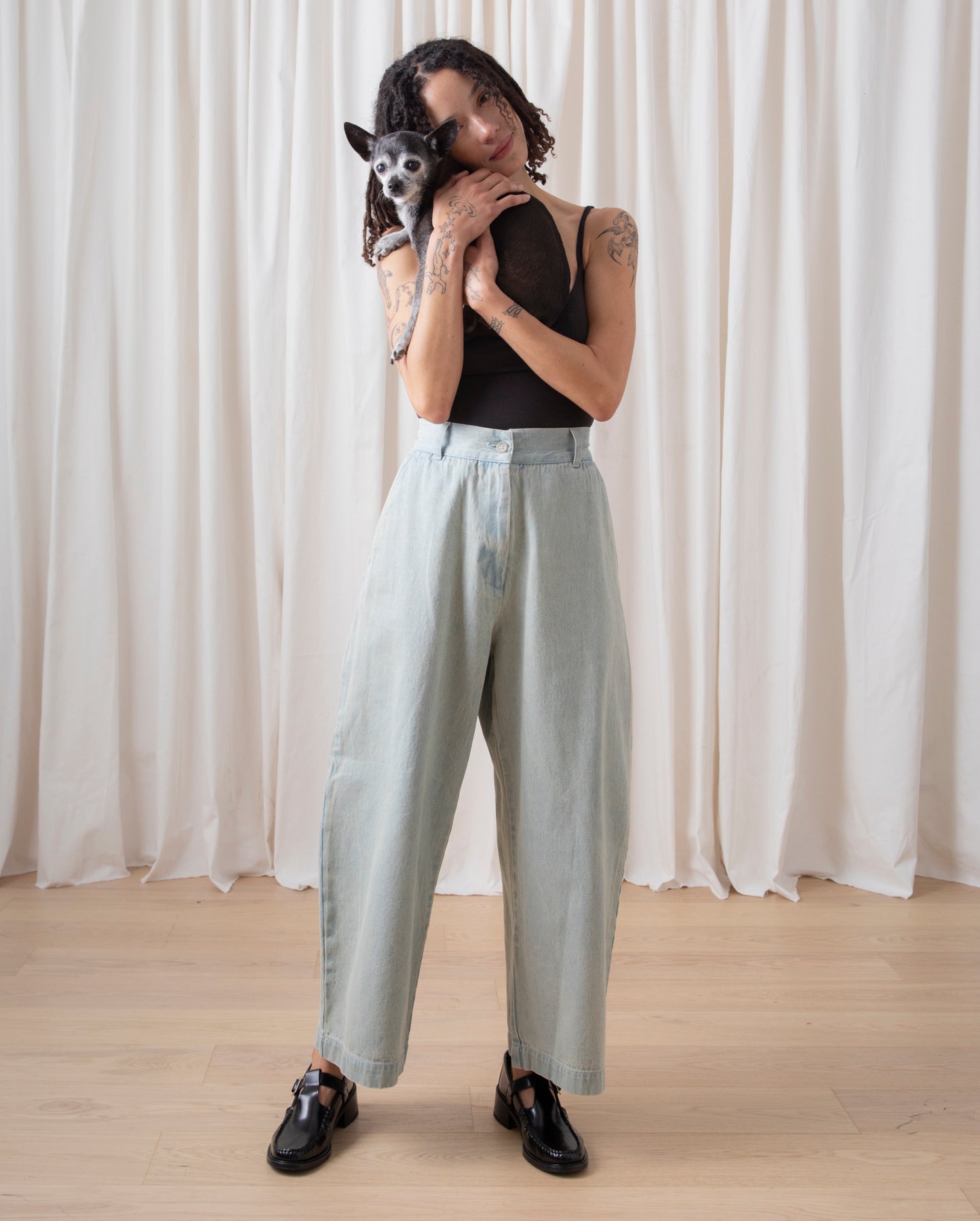 LOOSE BARREL PANT - LIGHT DENIM