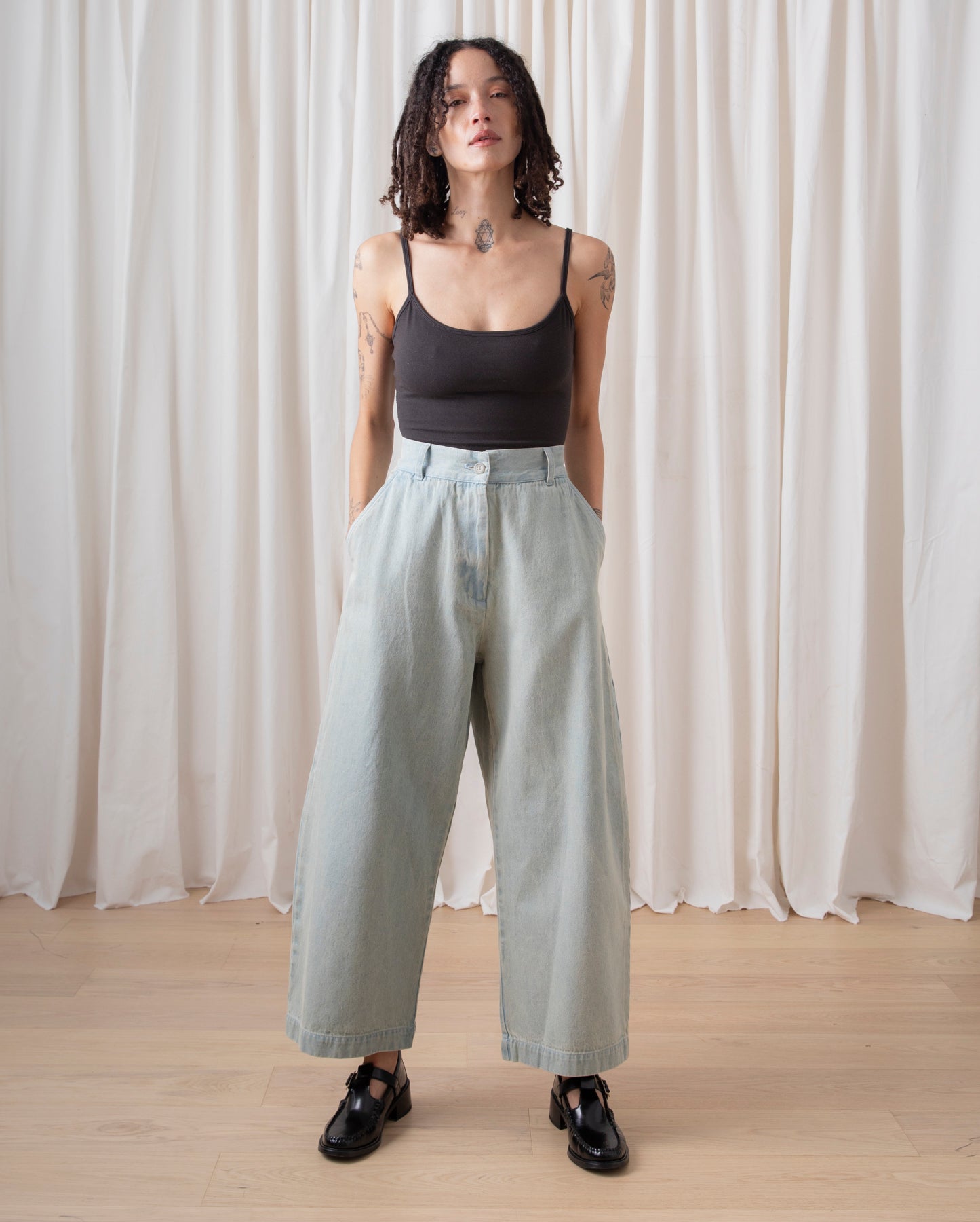 LOOSE BARREL PANT - LIGHT DENIM