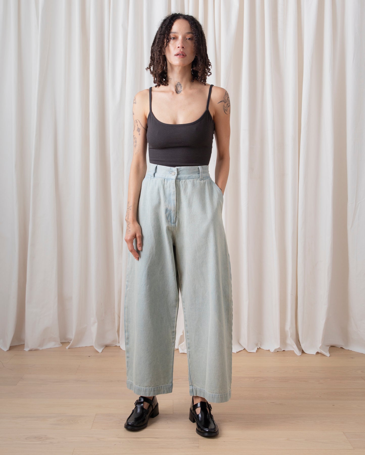 LOOSE BARREL PANT - LIGHT DENIM